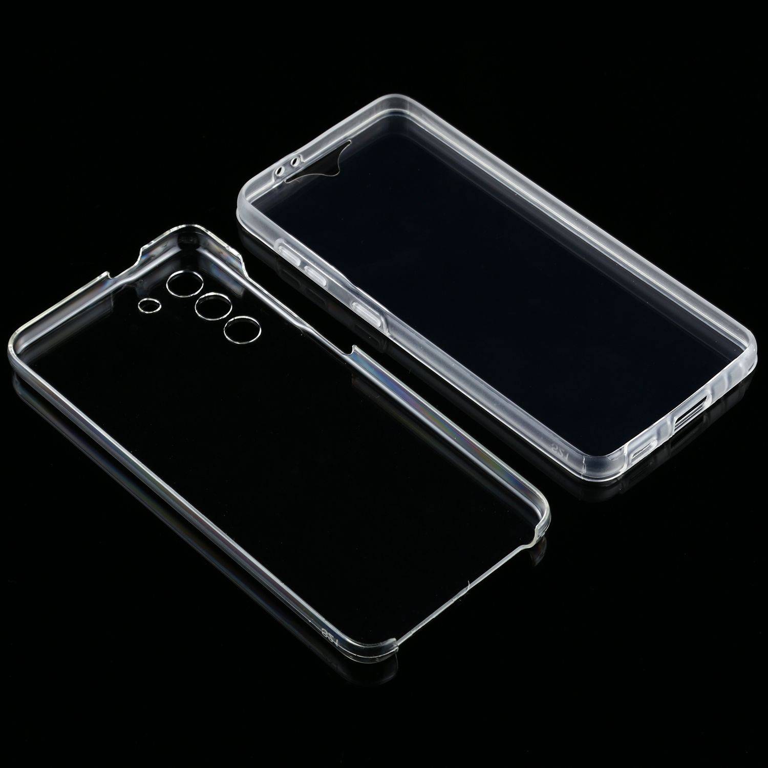Hülle kompatibel mit Samsung Galaxy S21 Plus Kunststoff Full Cover Handyhülle - Case Transparent
