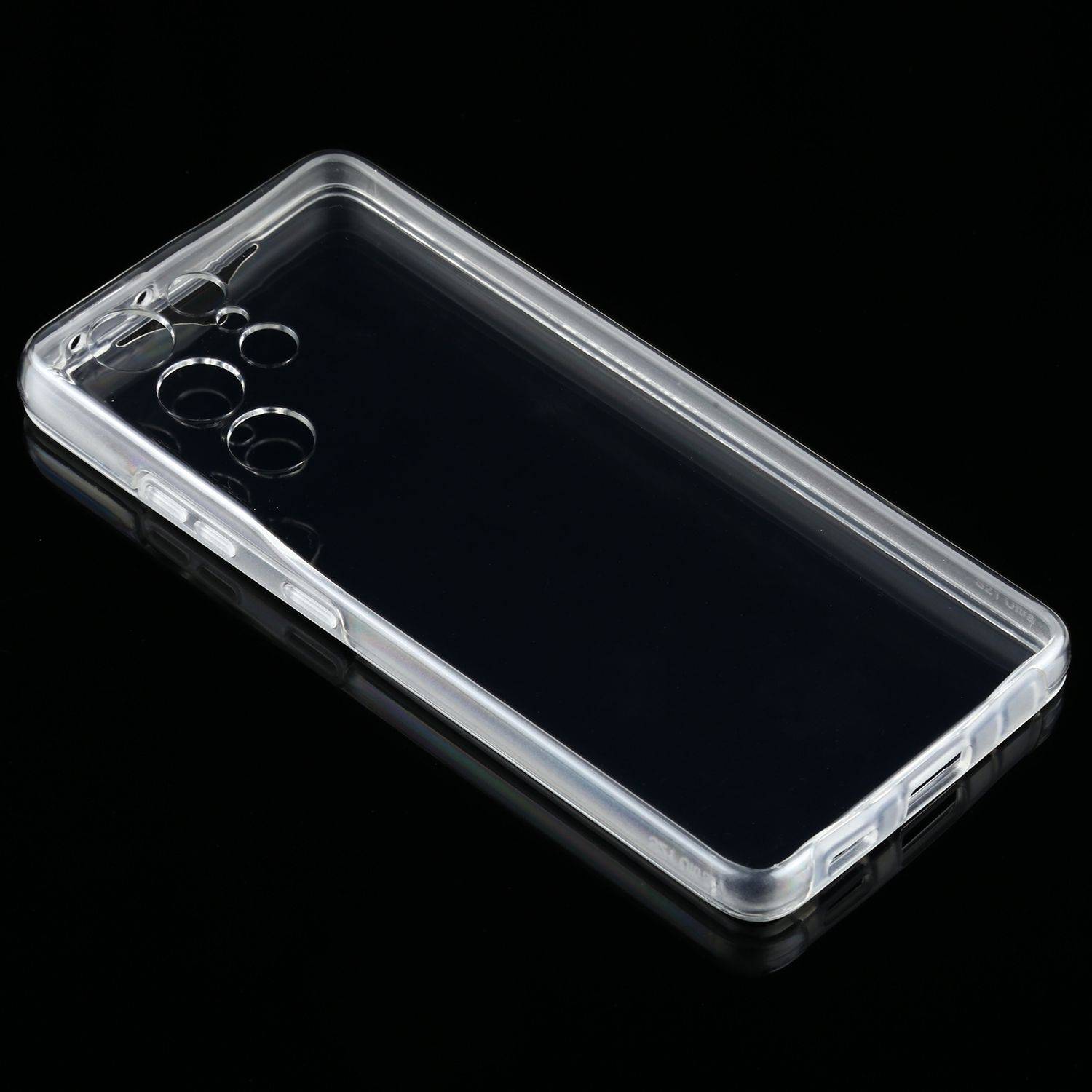 Samsung Galaxy S21 Ultra Handyhülle Full-Cover 360 Grad Flip Cover Transparent