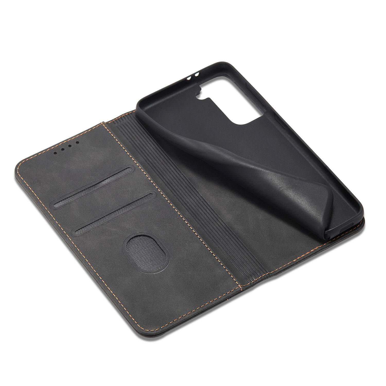 Samsung Galaxy S21 Plus Handyhülle Schutztasche Bookcover Schwarz