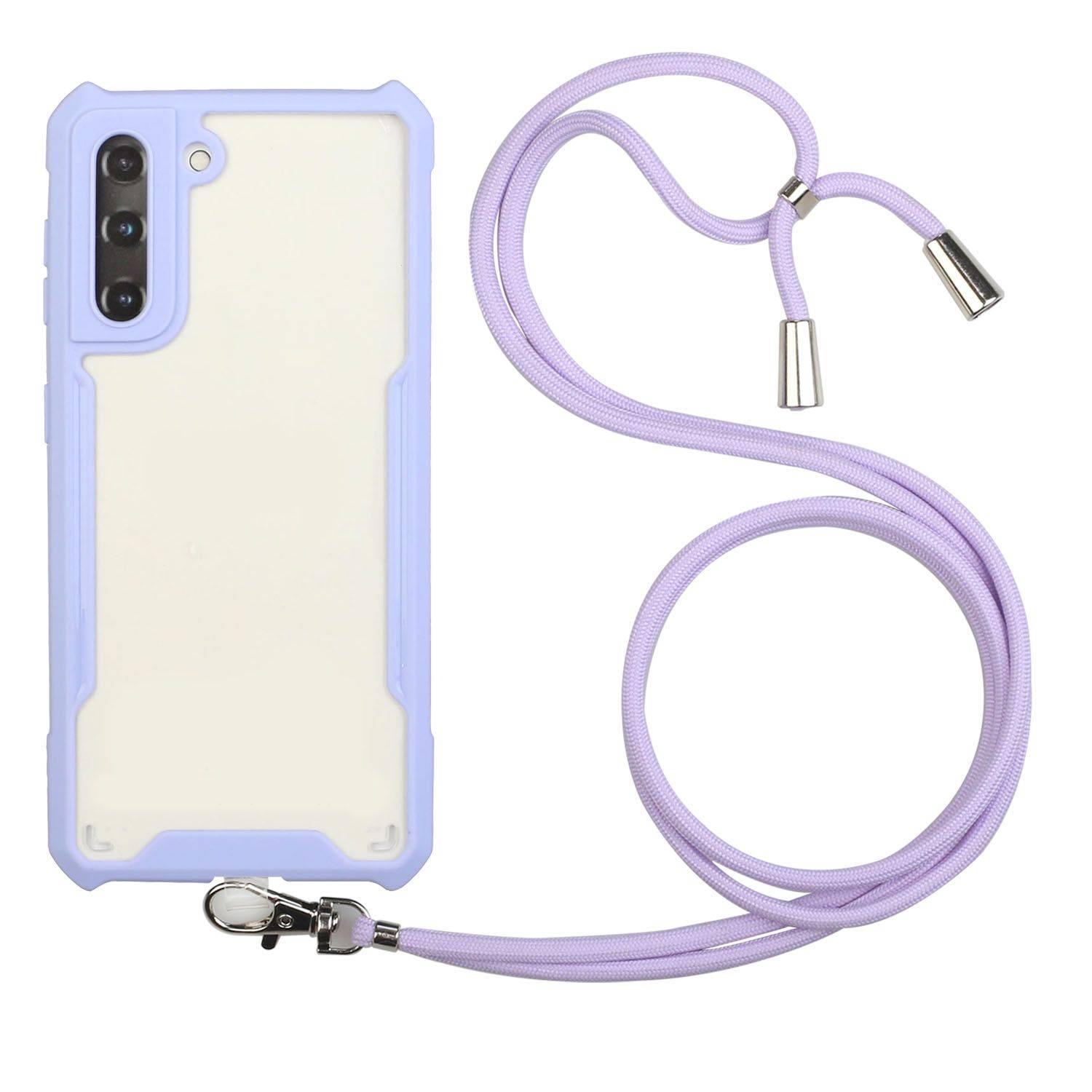 Samsung Galaxy S21 Plus Handykette Handyhülle Backcover Violett