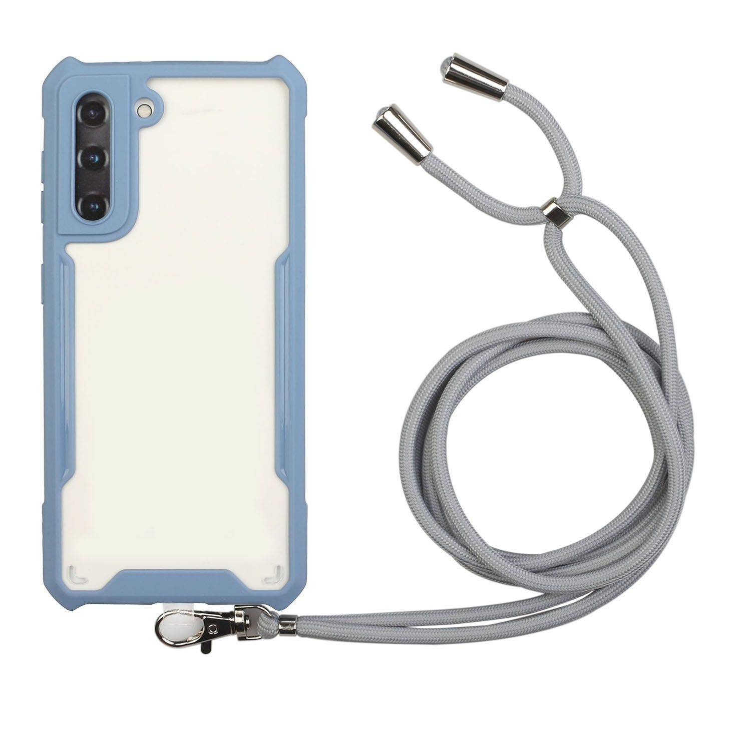 Samsung Galaxy S21 Plus Handykette Handyhülle Umhängetasche Blau