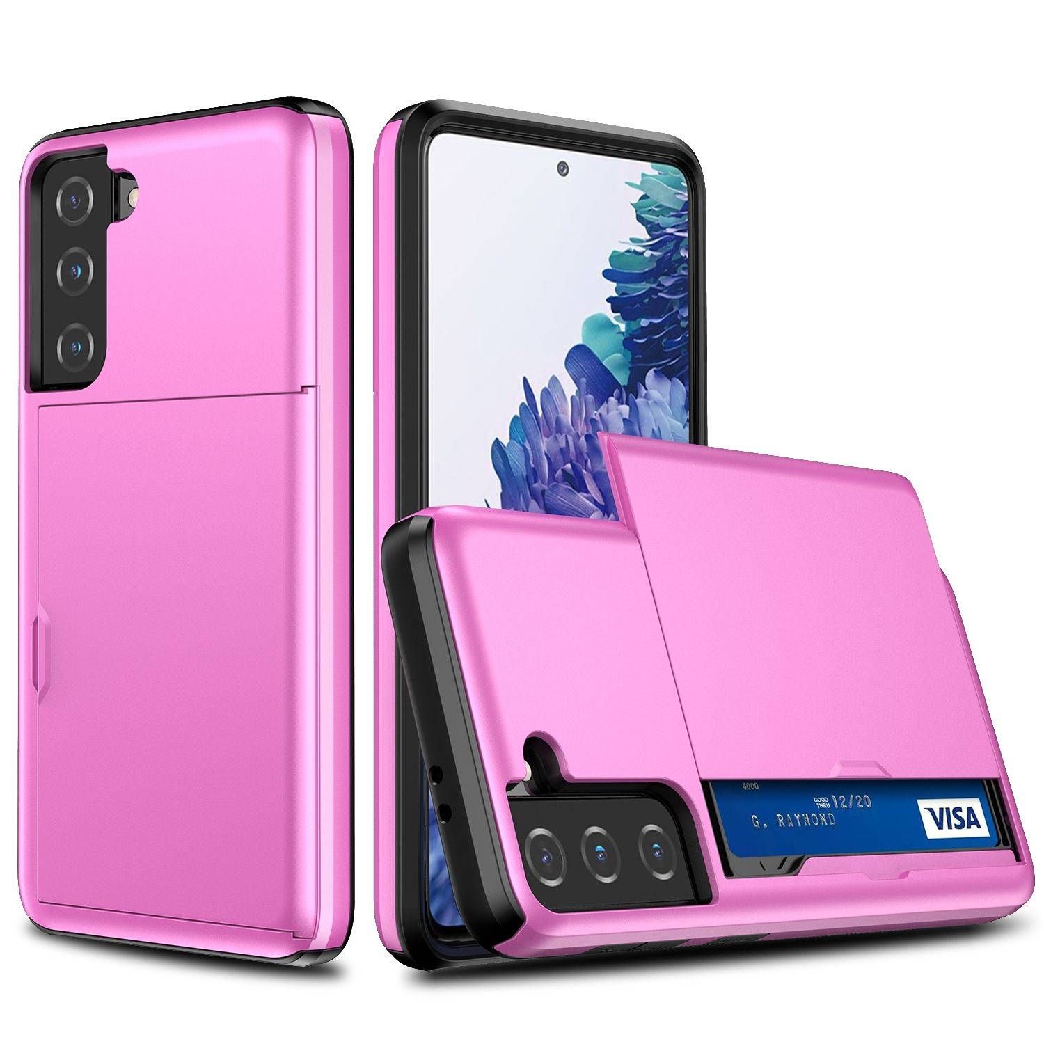 Hülle kompatibel mit Samsung Galaxy S21 Kunststoff Soft Handyhülle - Handy Case Rosa