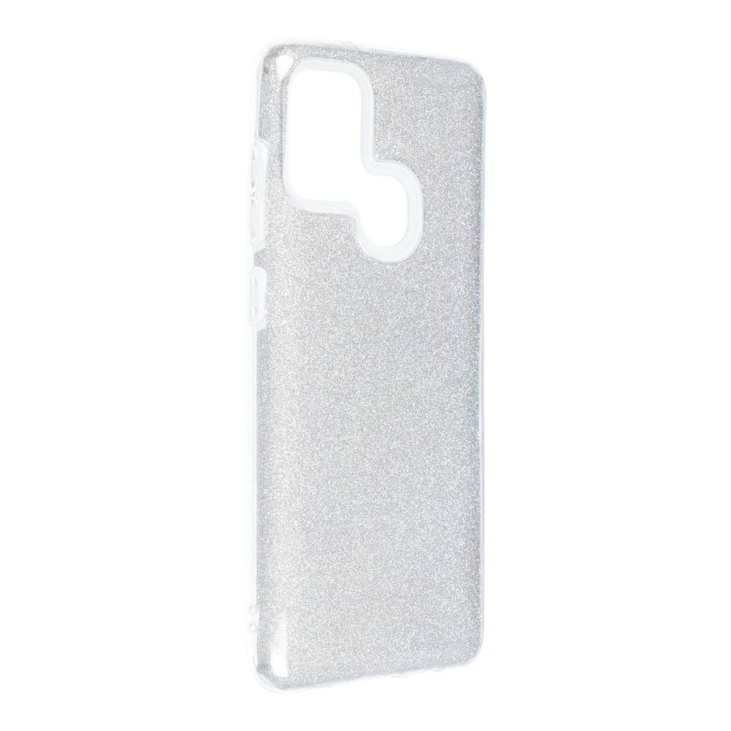 Hülle kompatibel mit Samsung Galaxy A21s Kunststoff Soft Handyhülle - Handy Case Silber