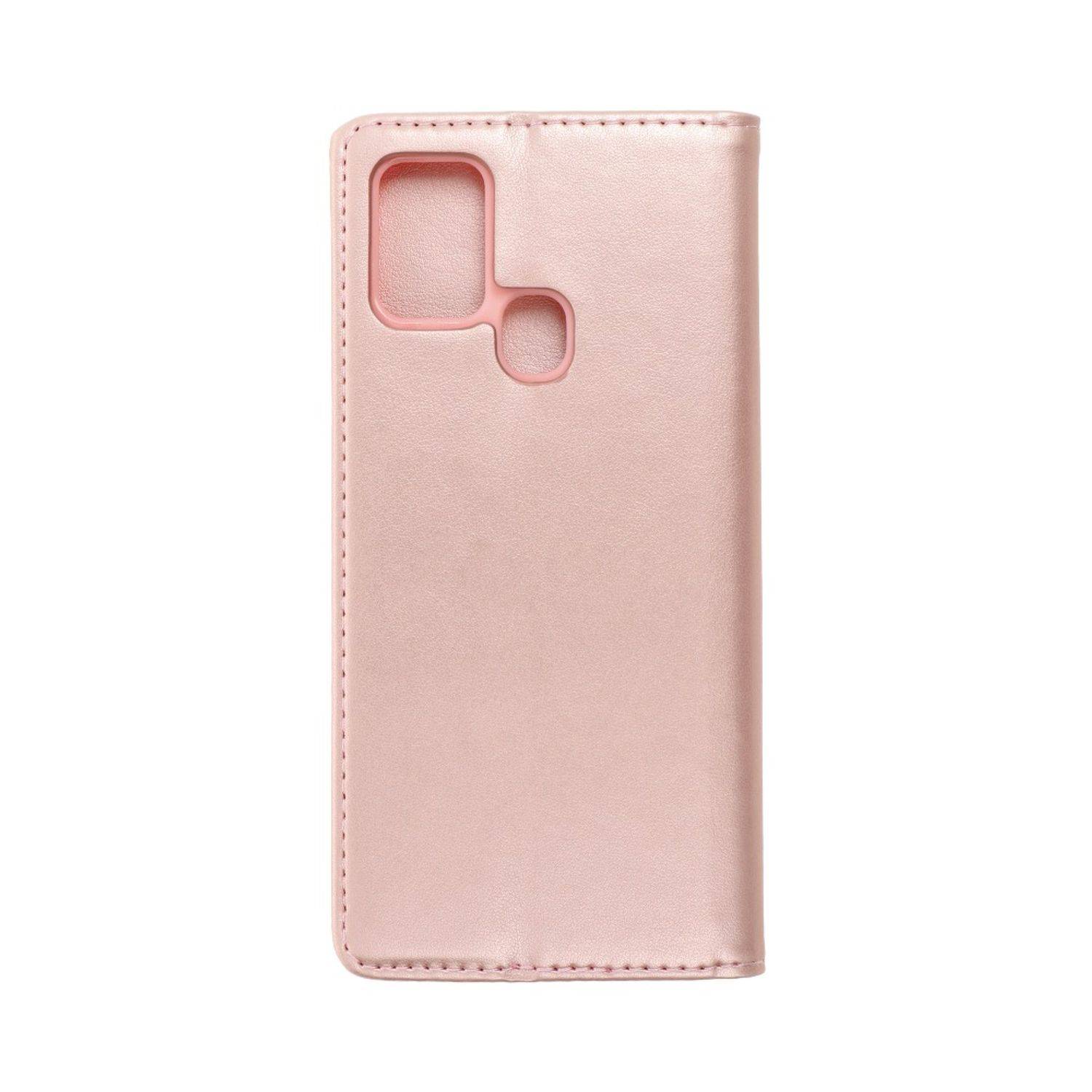 Hülle kompatibel mit Samsung Galaxy A21s Kunstleder Handyhülle - Handy Case Rosa