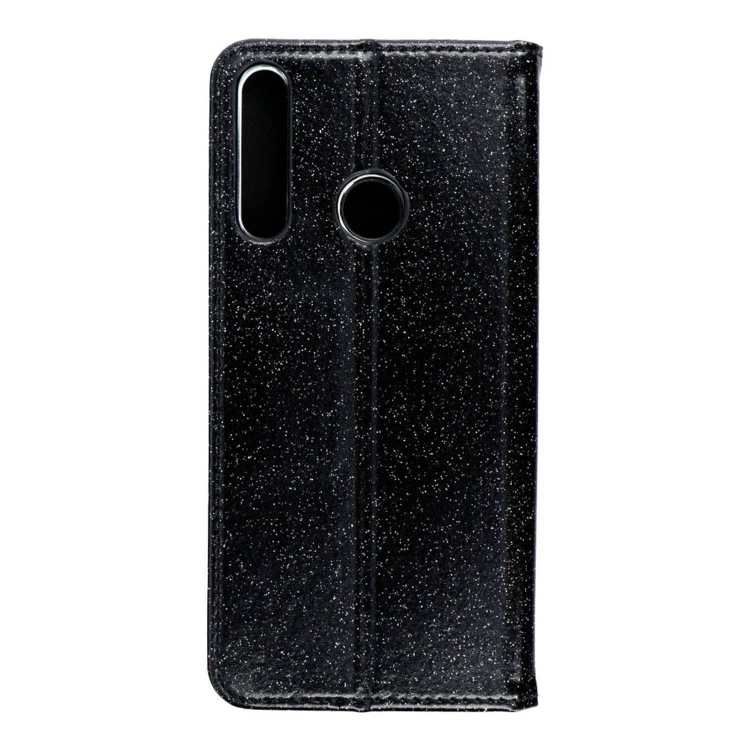 Hülle kompatibel mit Huawei Y6p Kunstleder Handyhülle - Handy Case Schwarz