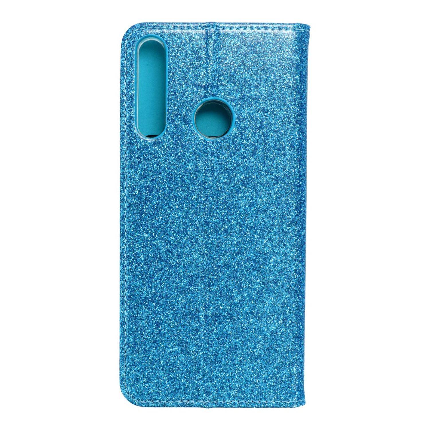 Hülle kompatibel mit Huawei Y6p Kunstleder Handyhülle - Handy Case Blau