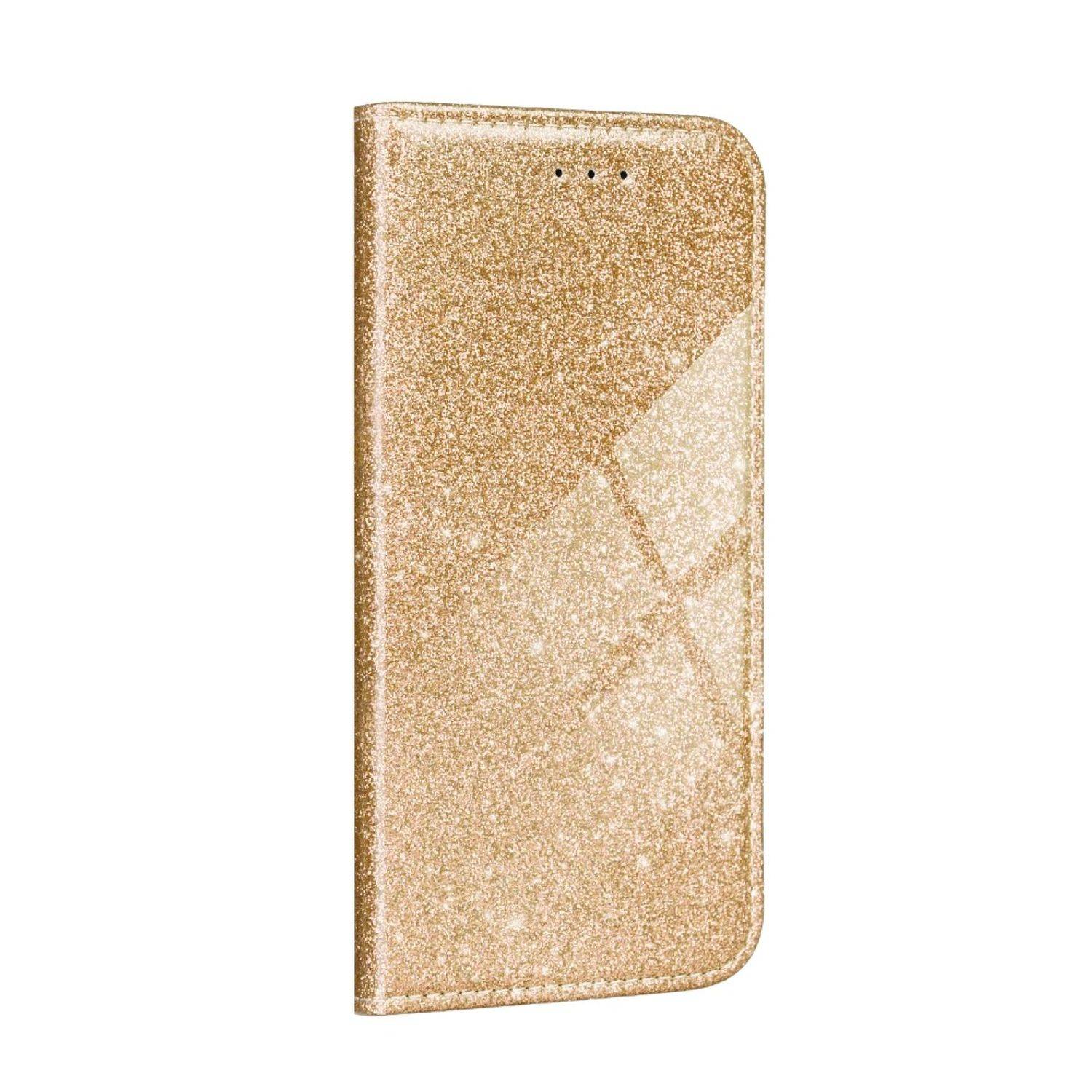 Hülle kompatibel mit Apple iPhone 12 Mini Kunstleder Handyhülle - Handy Case Gold