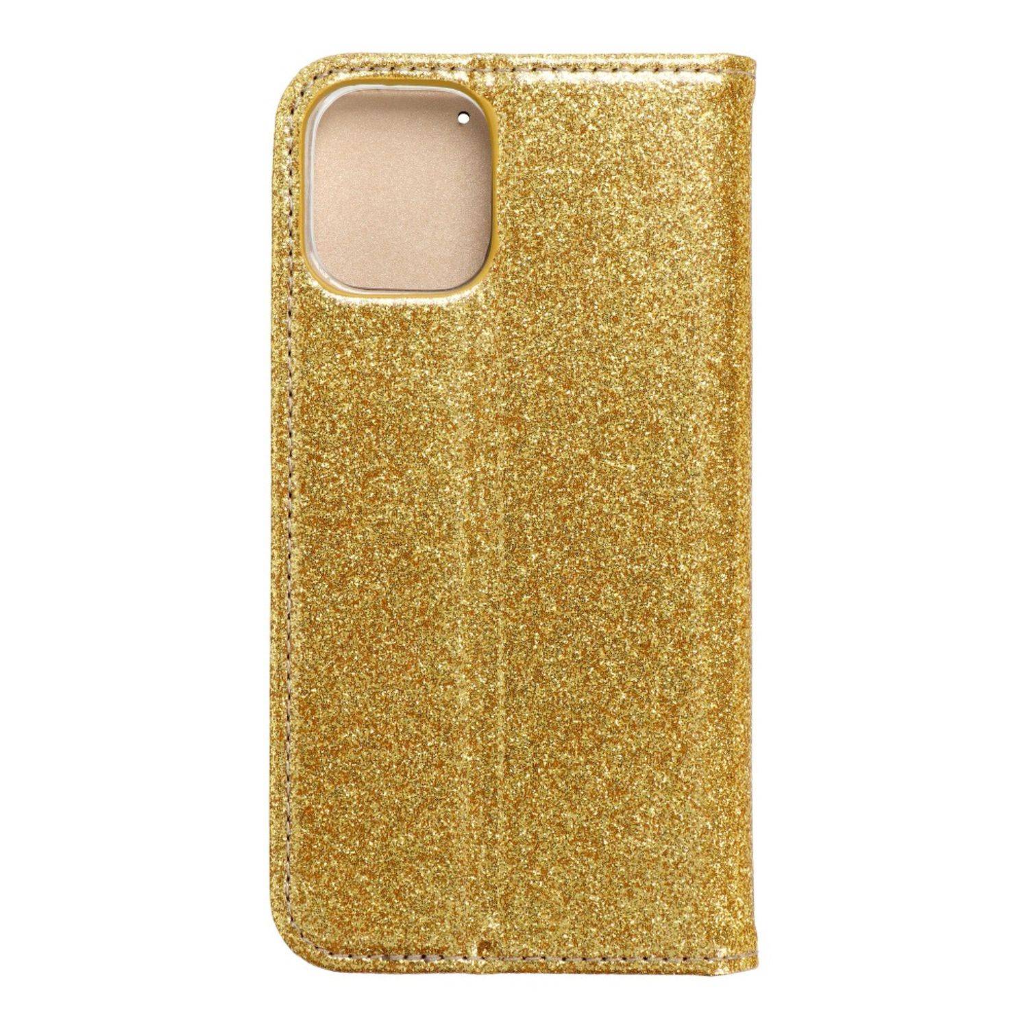 Hülle kompatibel mit Apple iPhone 12 Mini Kunstleder Handyhülle - Handy Case Gold