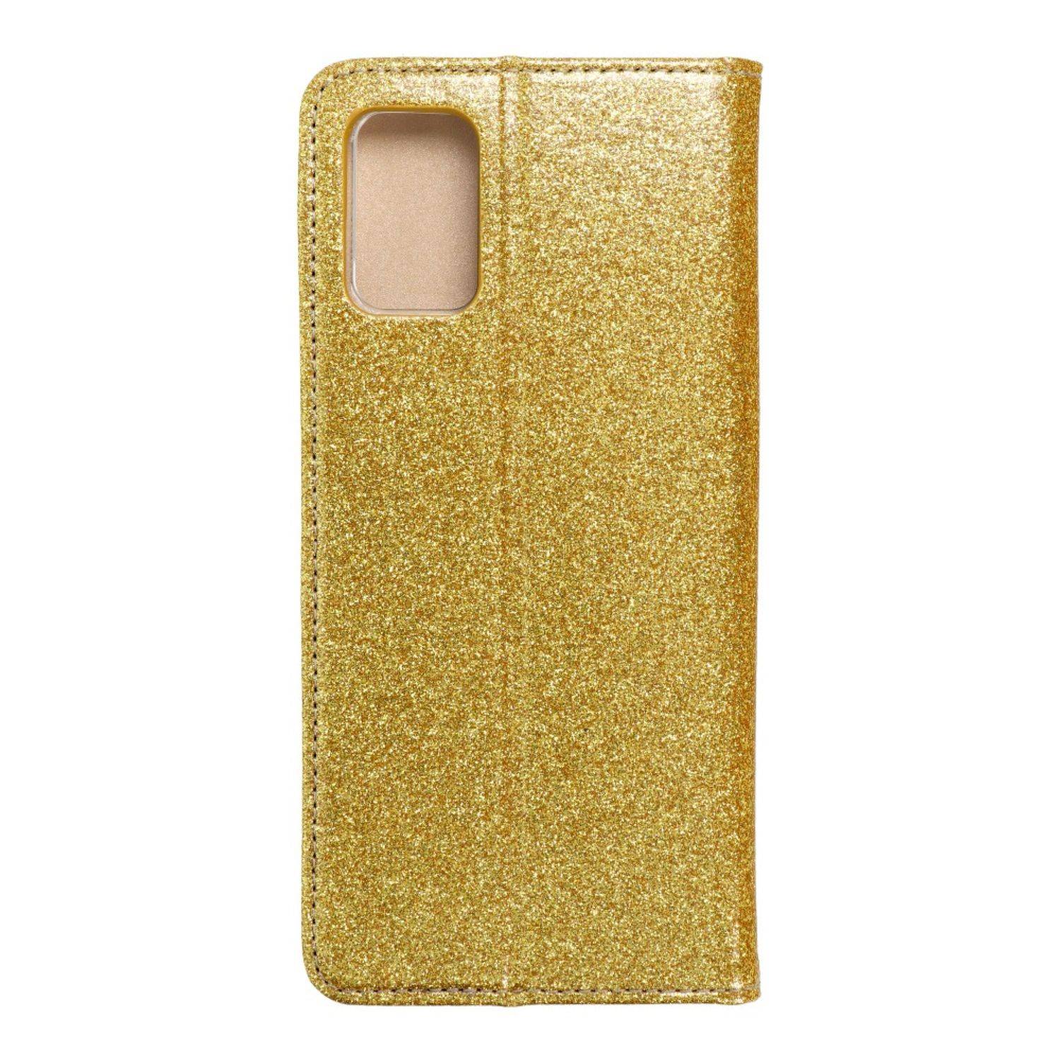 Hülle kompatibel mit Samsung Galaxy A02s Kunstleder Handyhülle - Handy Case Gold