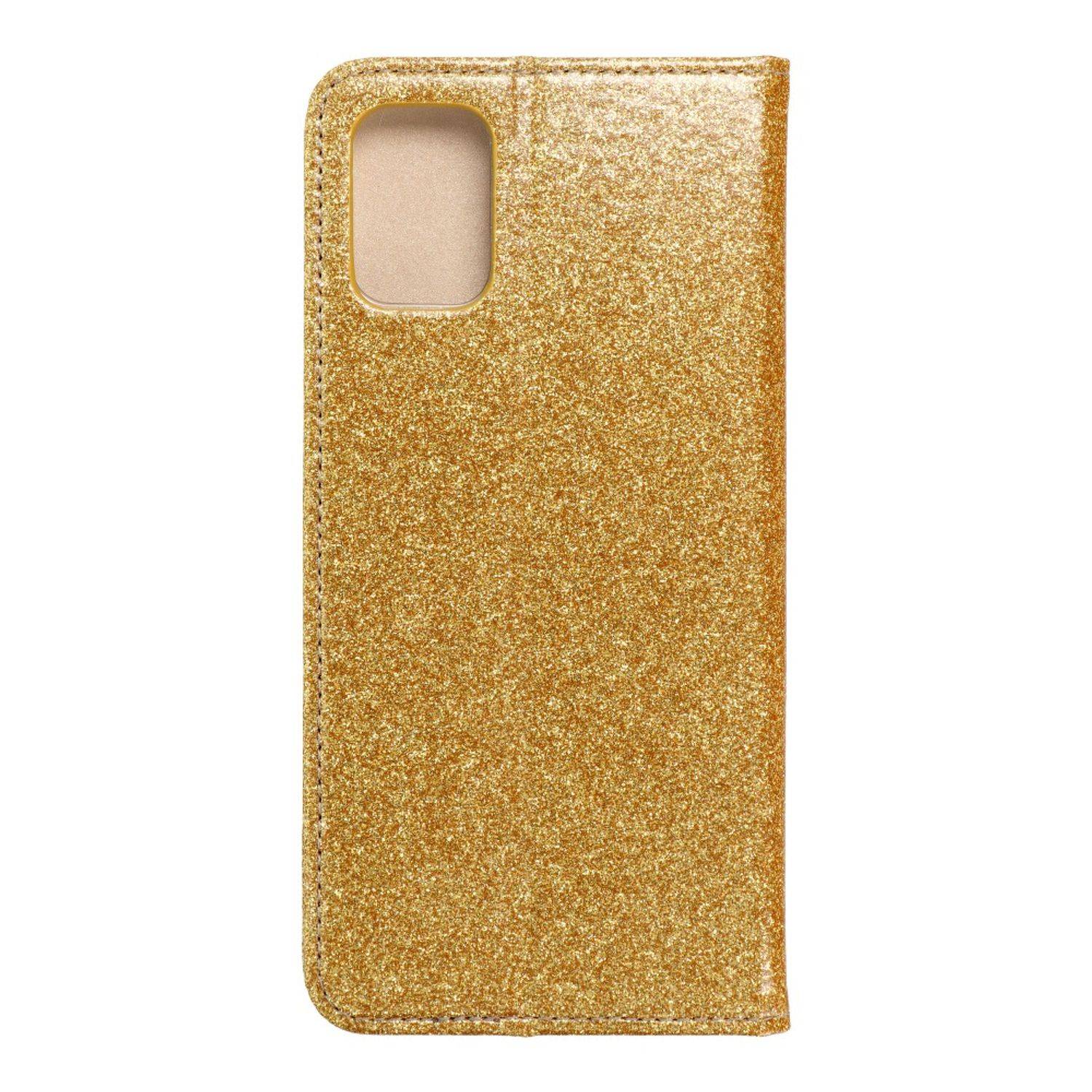 Hülle kompatibel mit Samsung Galaxy A71 Kunstleder Handyhülle - Handy Case Gold