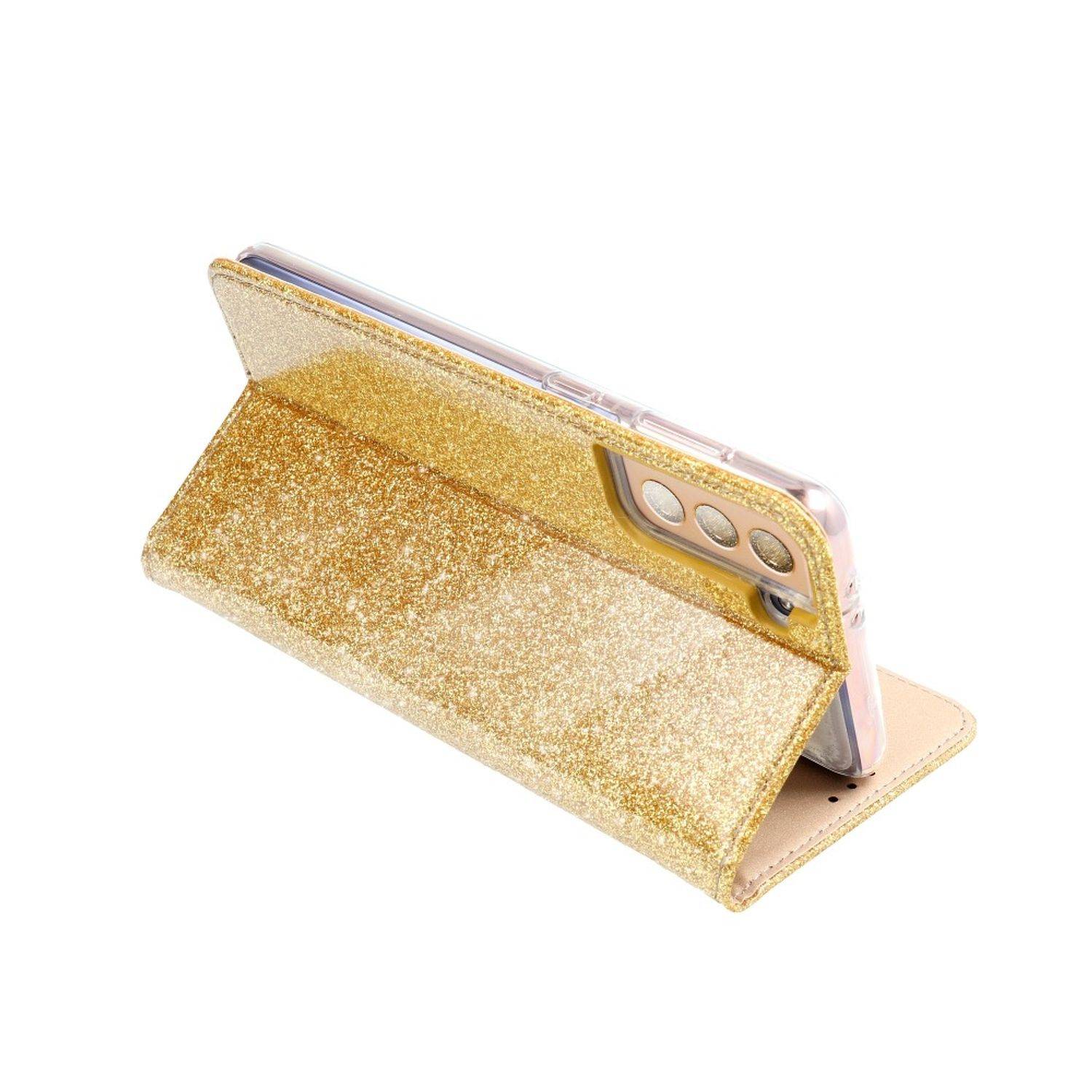 Hülle kompatibel mit Samsung Galaxy A71 Kunstleder Handyhülle - Handy Case Gold