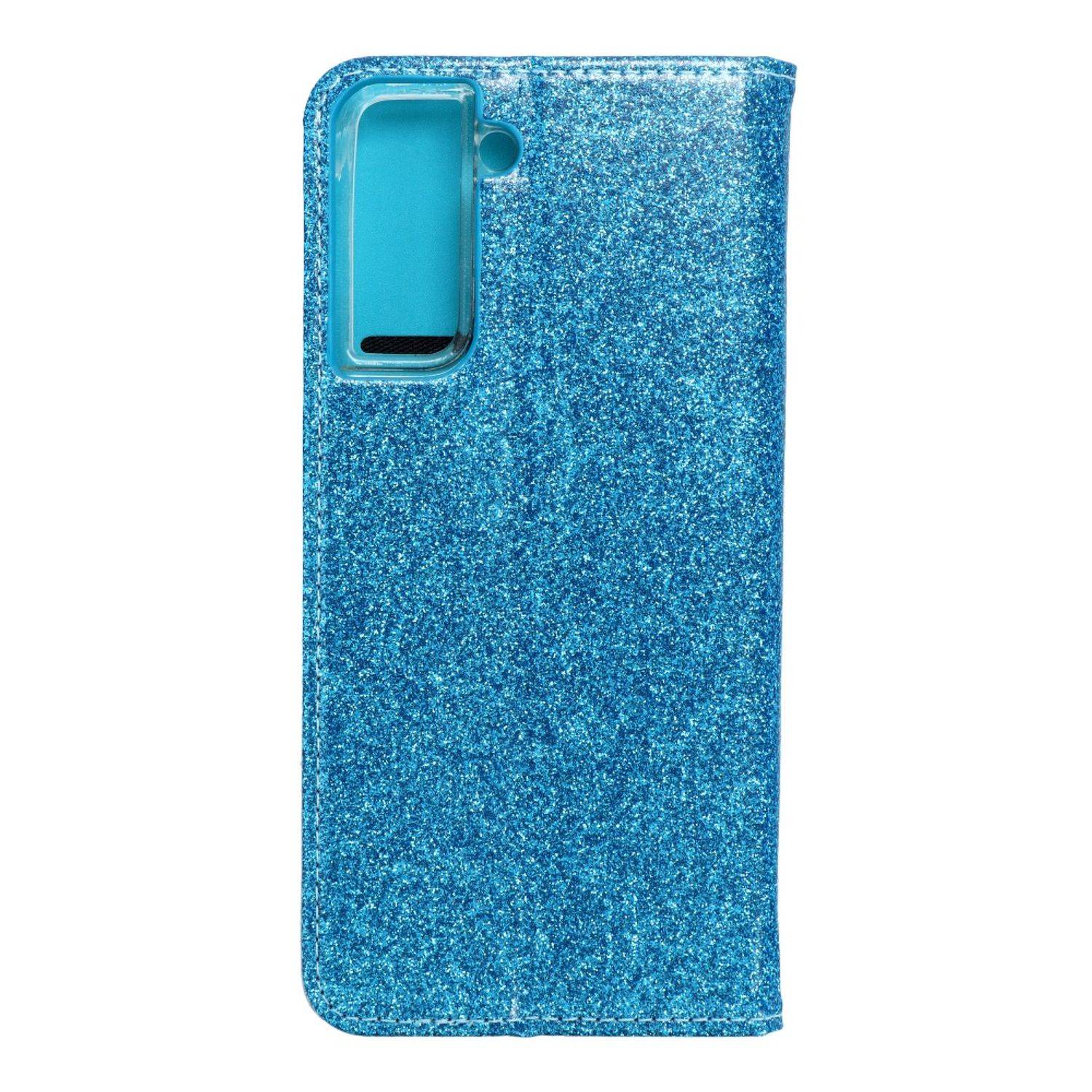 Hülle kompatibel mit Samsung Galaxy S21 Kunstleder Handyhülle - Handy Case Blau