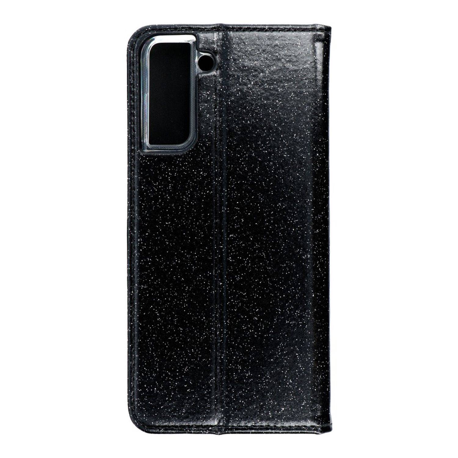 Hülle kompatibel mit Samsung Galaxy S21 Plus Kunstleder Handyhülle - Handy Case Schwarz