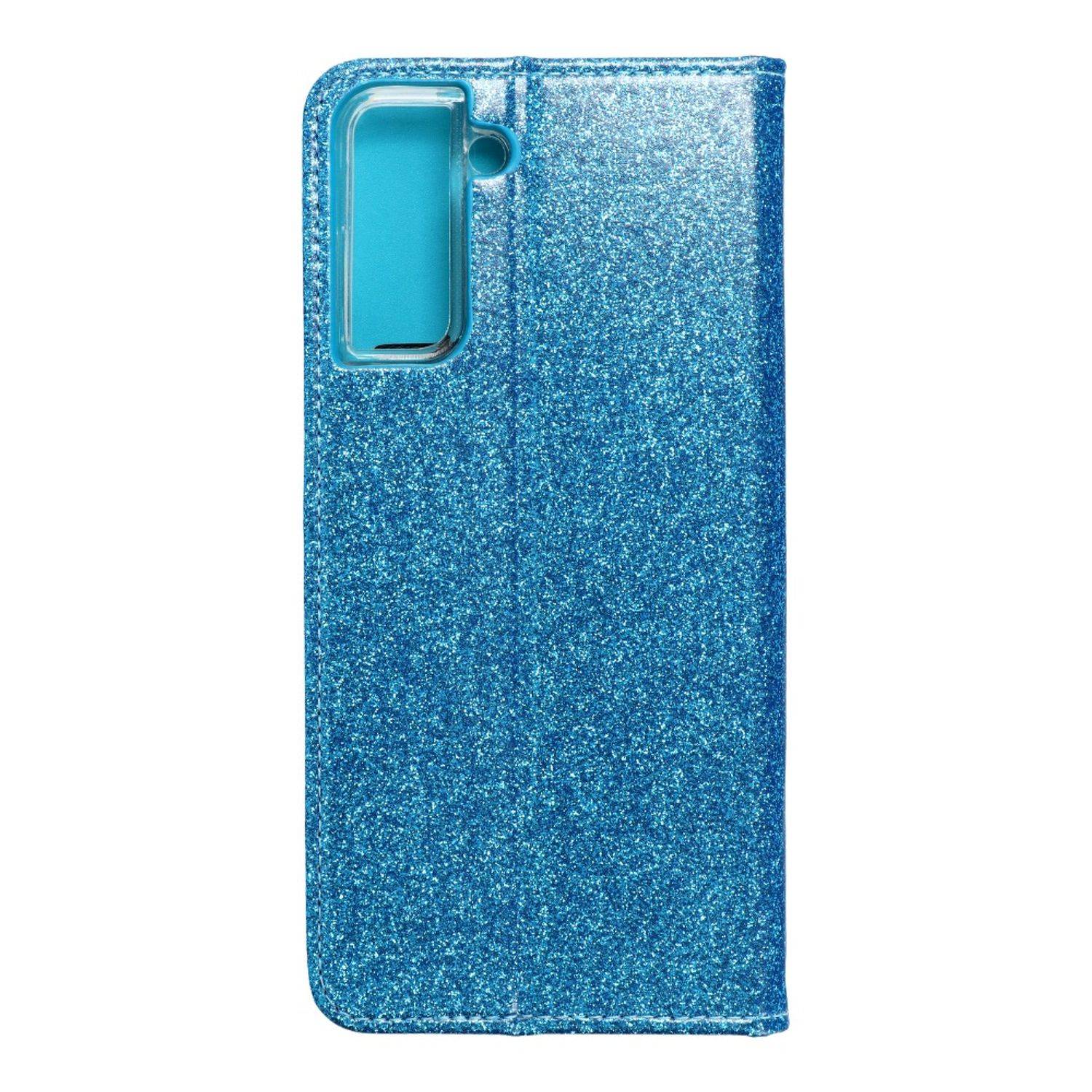 Hülle kompatibel mit Samsung Galaxy S21 Plus Kunstleder Handyhülle - Handy Case Blau