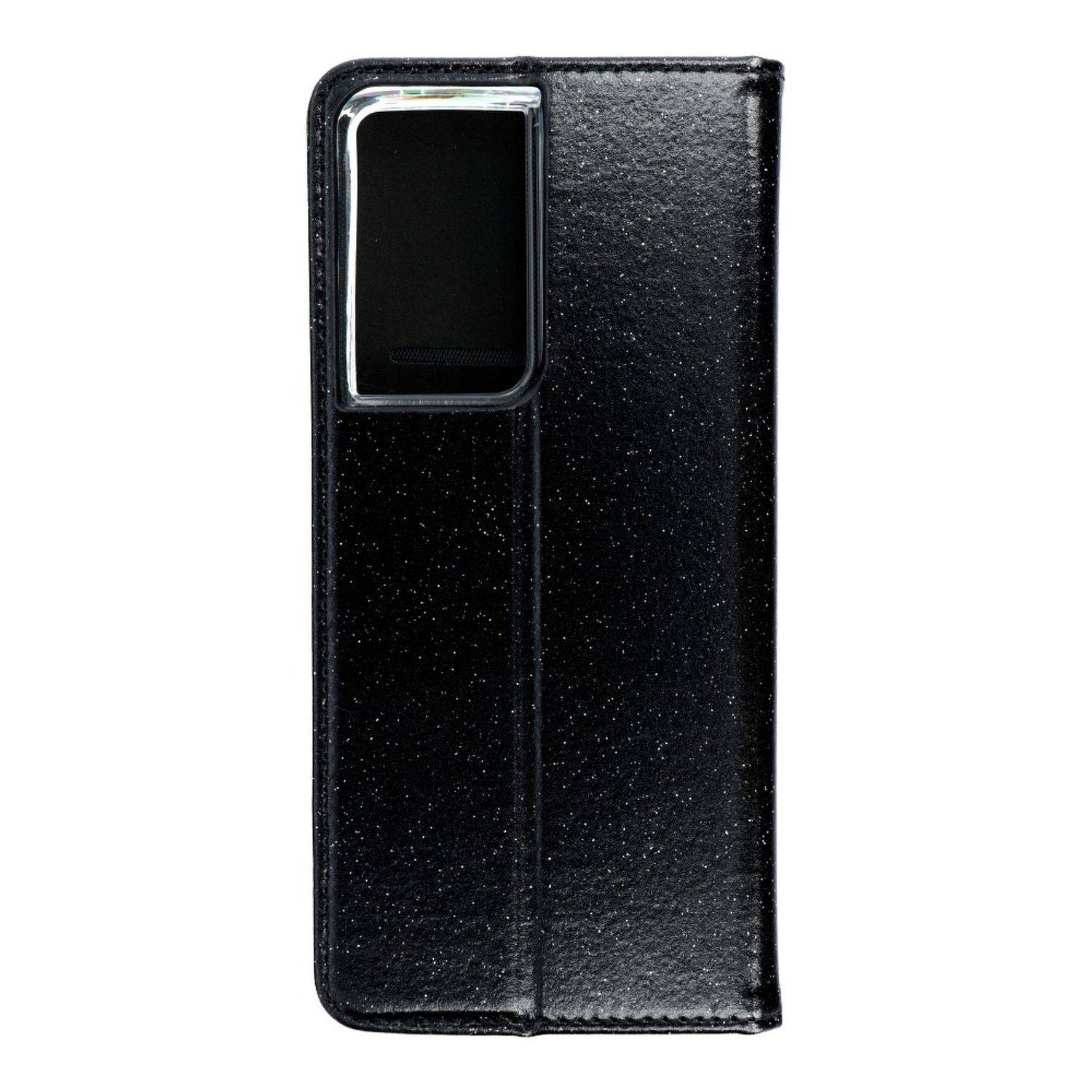 Hülle kompatibel mit Samsung Galaxy S21 Ultra Kunstleder Handyhülle - Handy Case Schwarz
