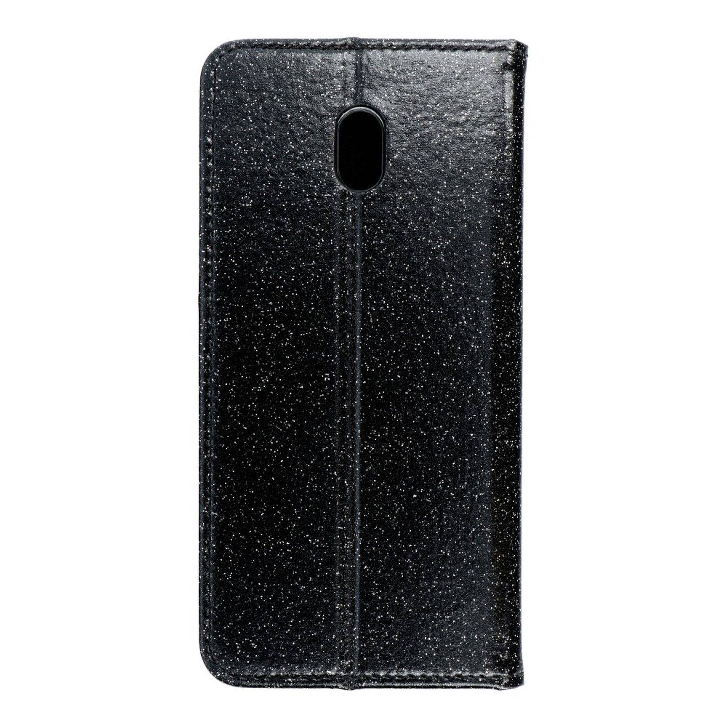 Hülle kompatibel mit Xiaomi Redmi 8A Kunstleder Handyhülle - Handy Case Schwarz