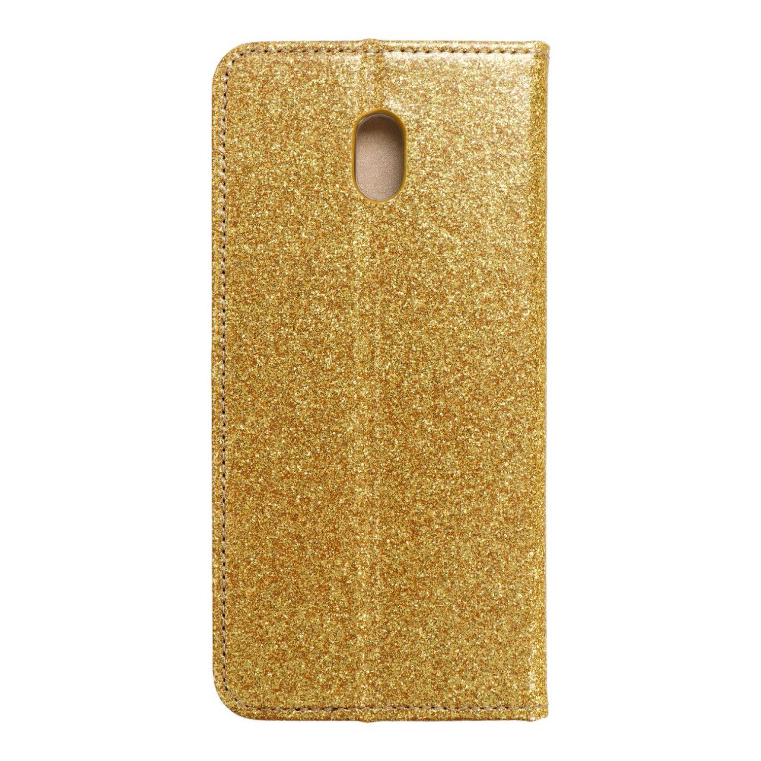 Hülle kompatibel mit Xiaomi Redmi 8A Kunstleder Handyhülle - Handy Case Gold