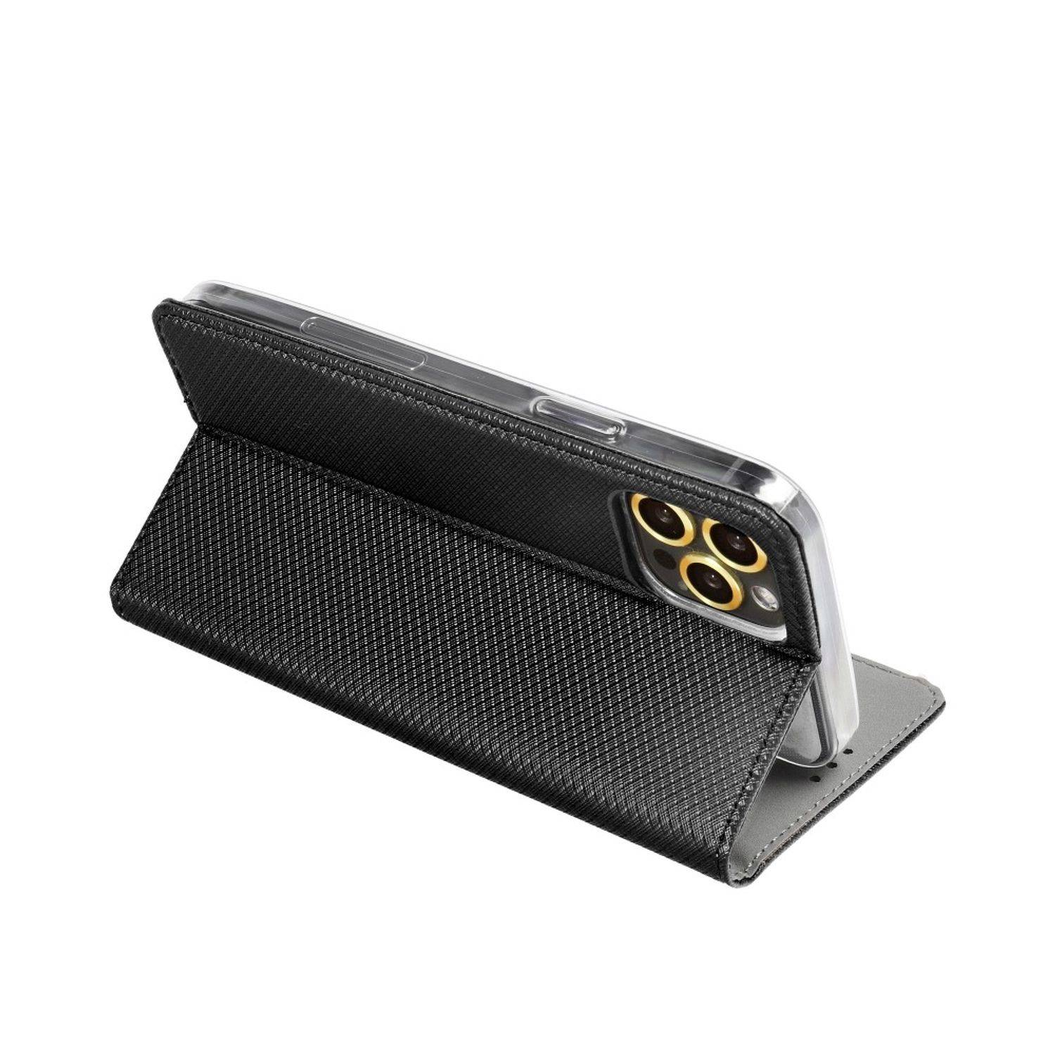 Hülle kompatibel mit Oppo A72 / A73 Kunstleder Handyhülle - Handy Case Schwarz