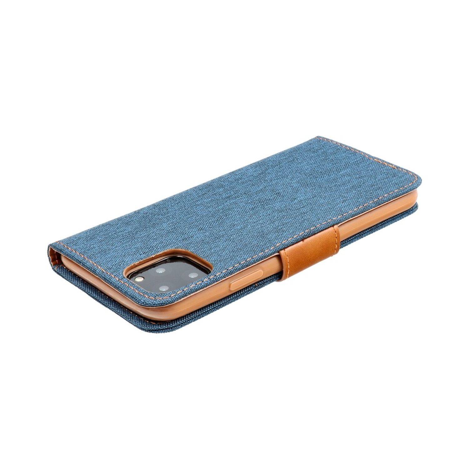 Hülle kompatibel mit Samsung Galaxy S21 Kunstleder Handyhülle - Handy Case Blau