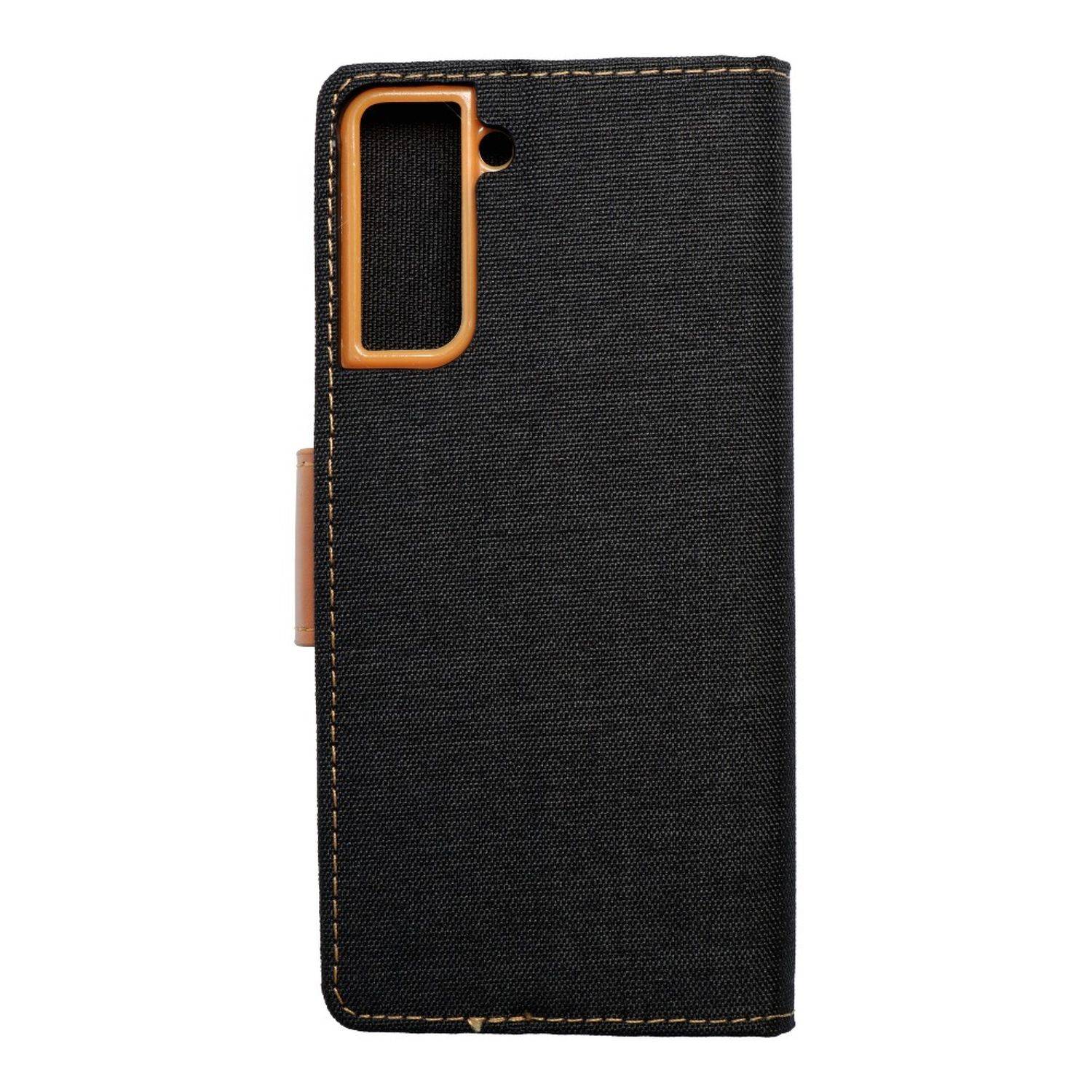 Hülle kompatibel mit Samsung Galaxy S21 Plus Kunstleder Handyhülle - Handy Case Schwarz