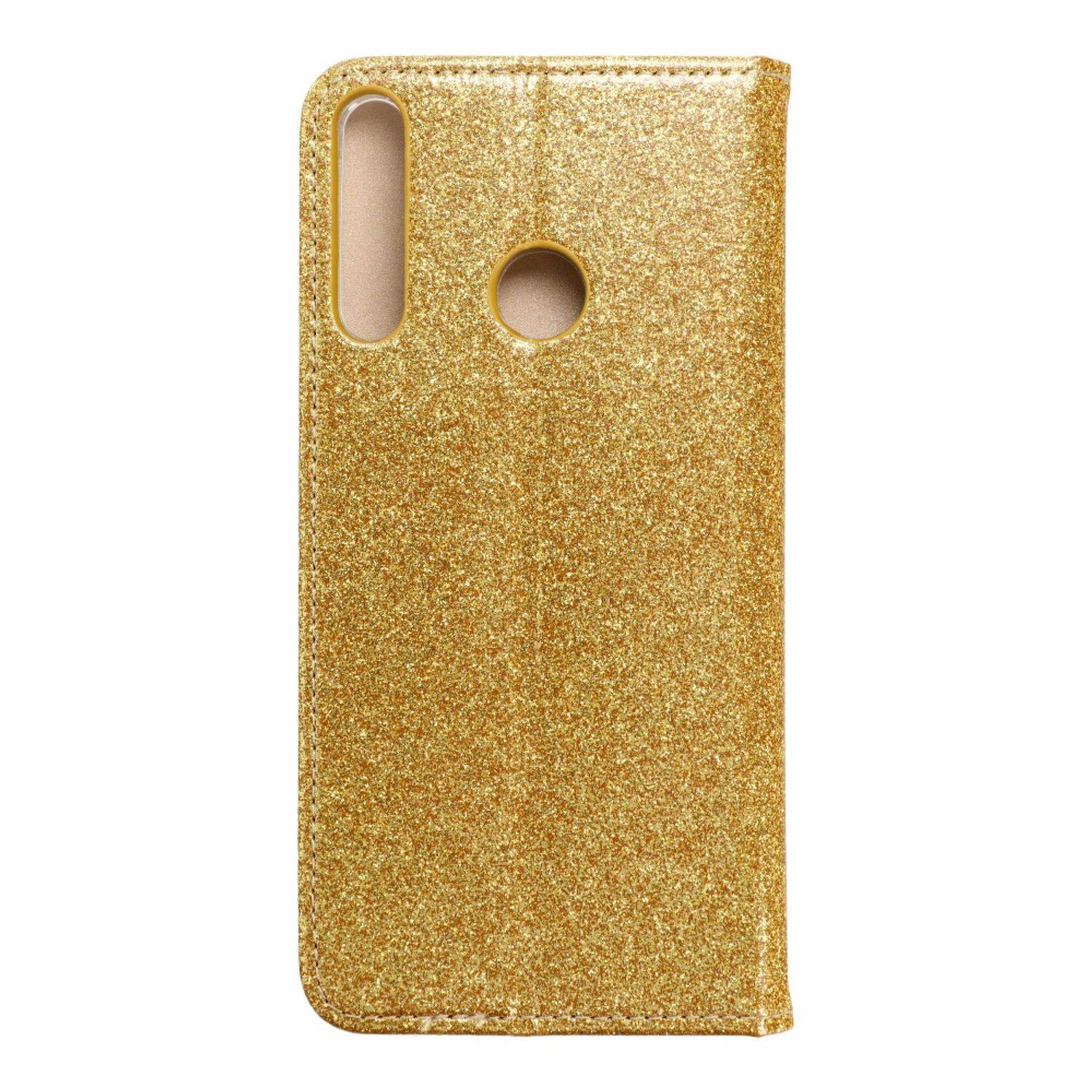 Hülle kompatibel mit Huawei P40 Lite E Kunstleder Handyhülle - Handy Case Gold