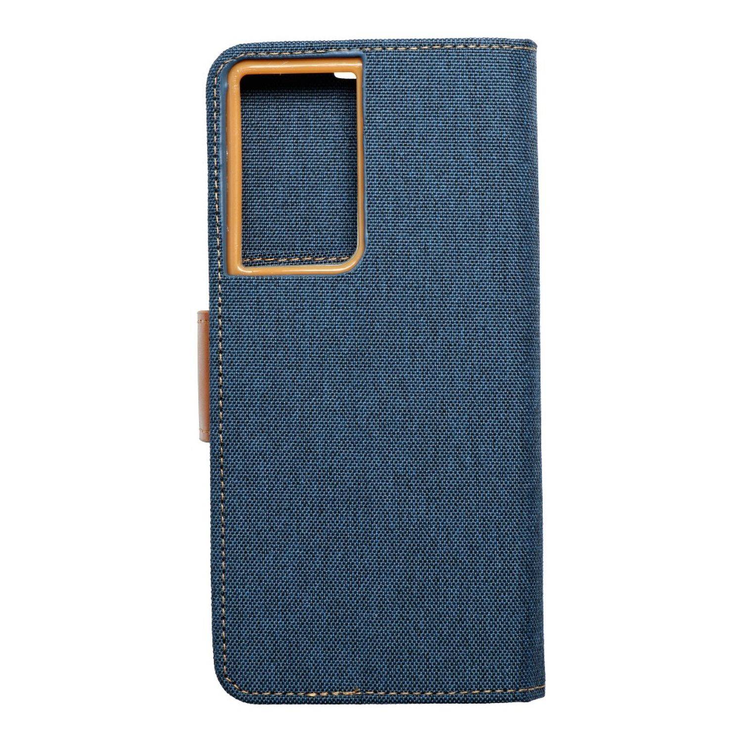Hülle kompatibel mit Samsung Galaxy S21 Ultra Kunstleder Handyhülle - Handy Case Blau