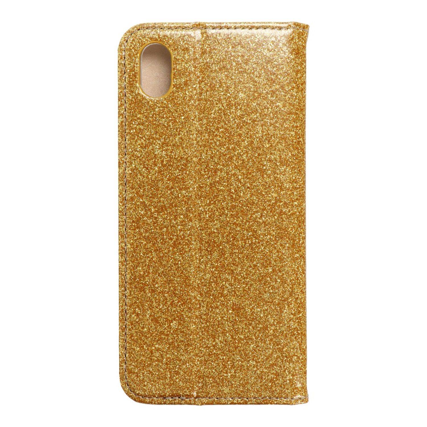 Hülle kompatibel mit Huawei Y5 (2019) Kunstleder Handyhülle - Handy Case Gold
