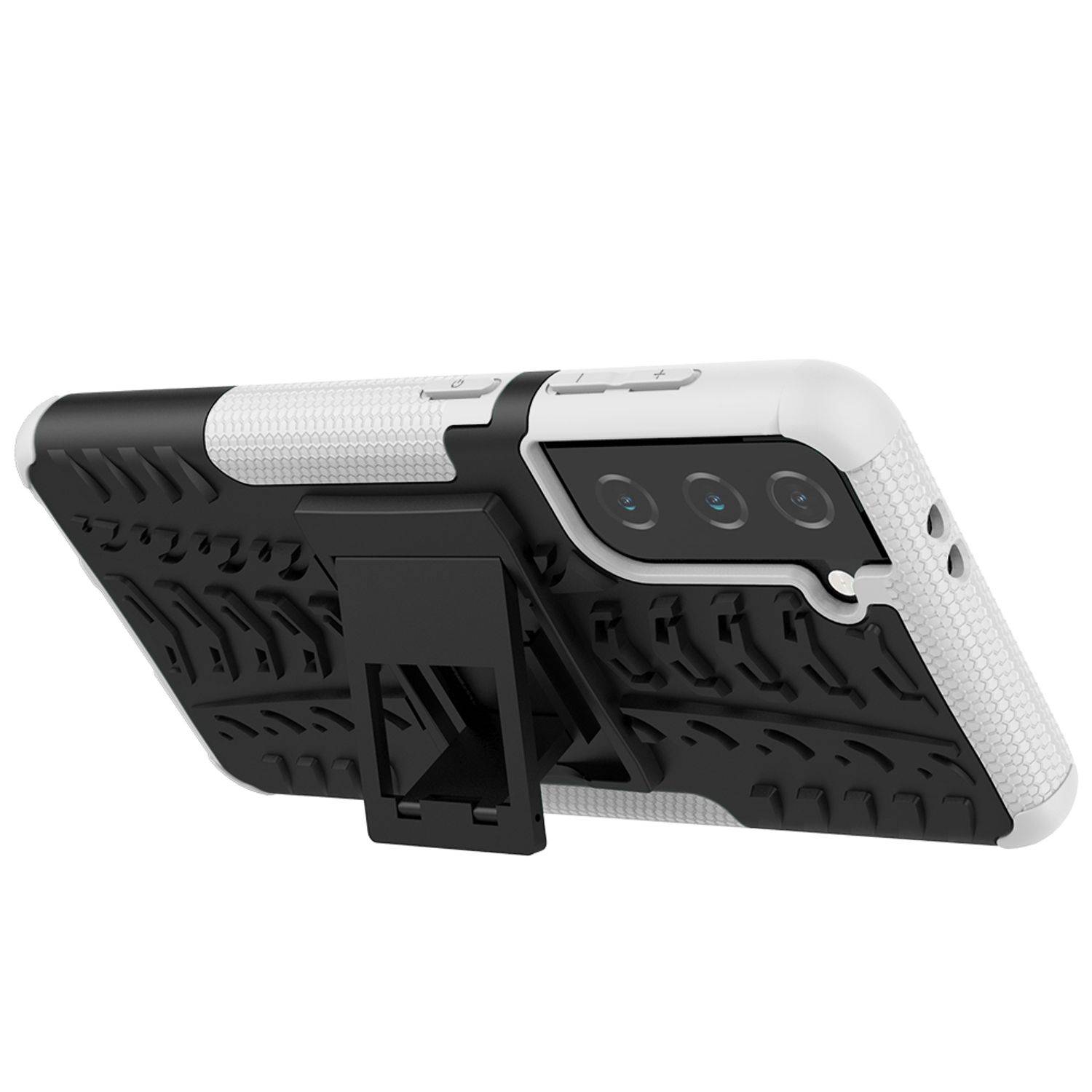 Samsung Galaxy S21 Handyhülle Outdoor Case Backcover Weiß