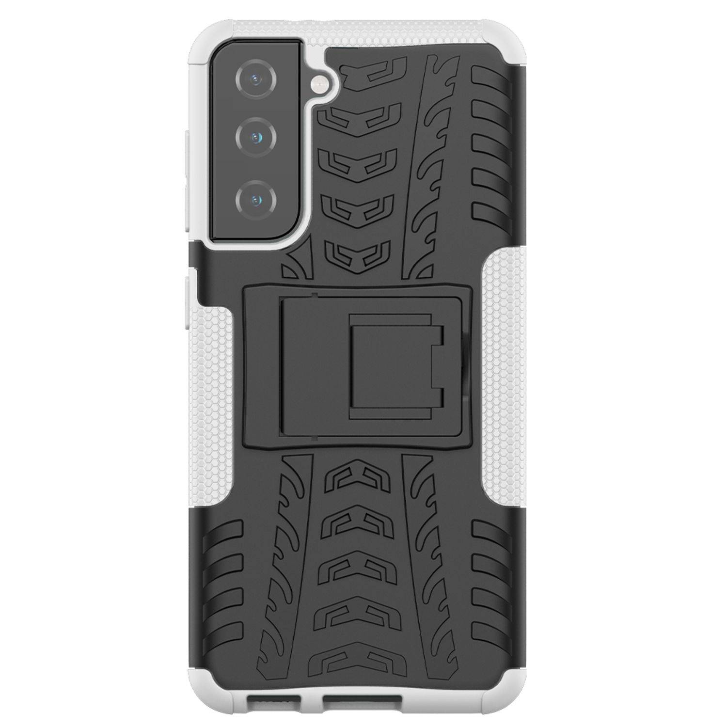 Samsung Galaxy S21 Handyhülle Outdoor Case Backcover Weiß