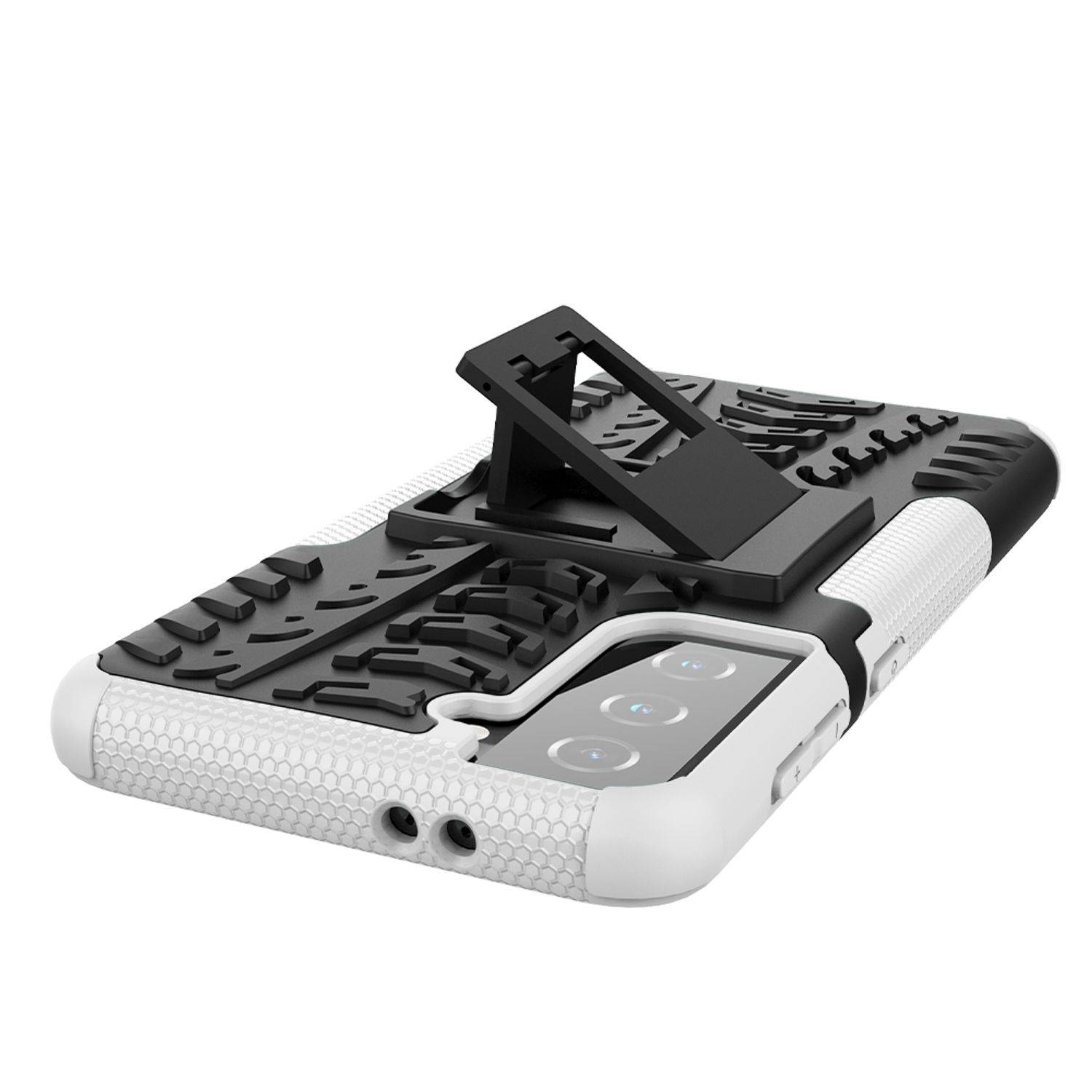 Samsung Galaxy S21 Handyhülle Outdoor Case Backcover Weiß