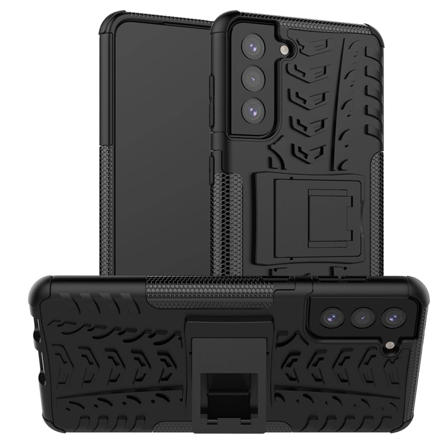 Samsung Galaxy S21 Plus Handyhülle Outdoor Case Backcover Schwarz