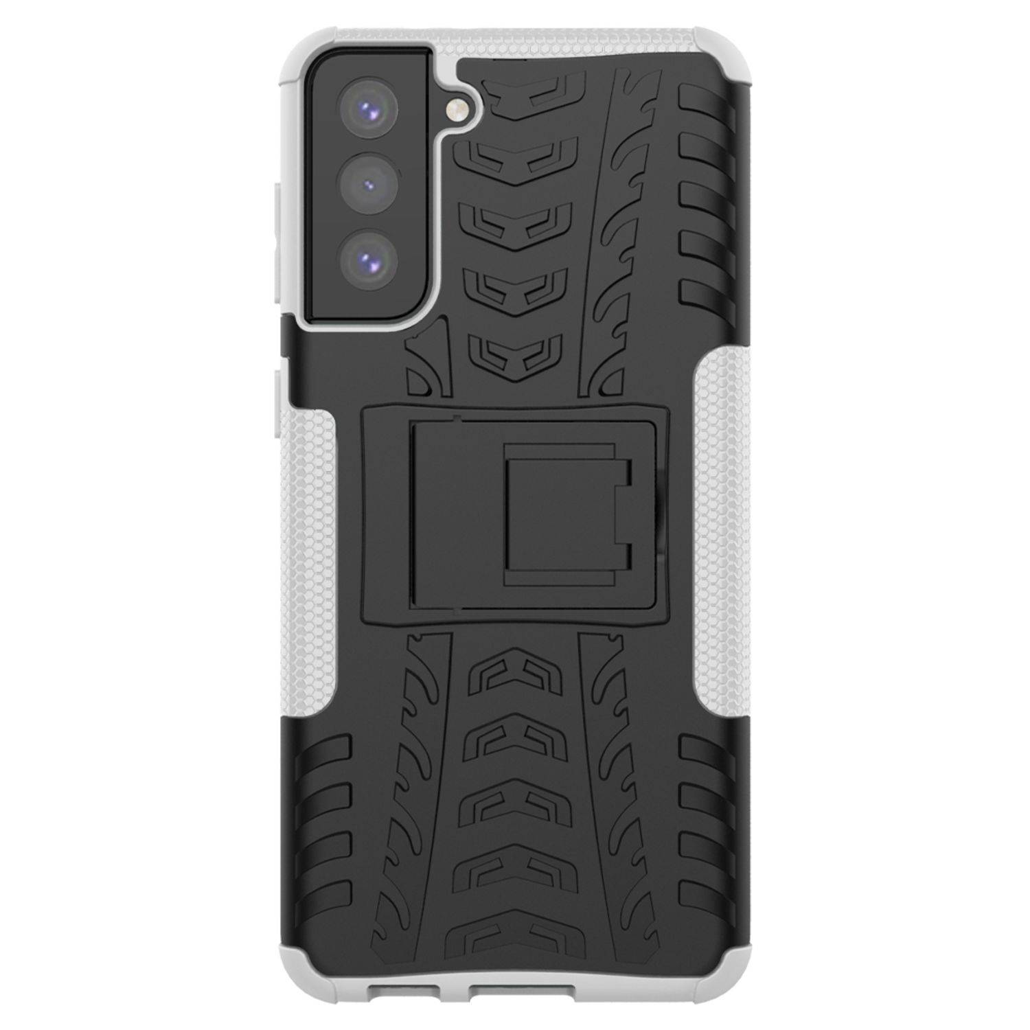 Samsung Galaxy S21 Plus Handyhülle Outdoor Case Backcover Weiß