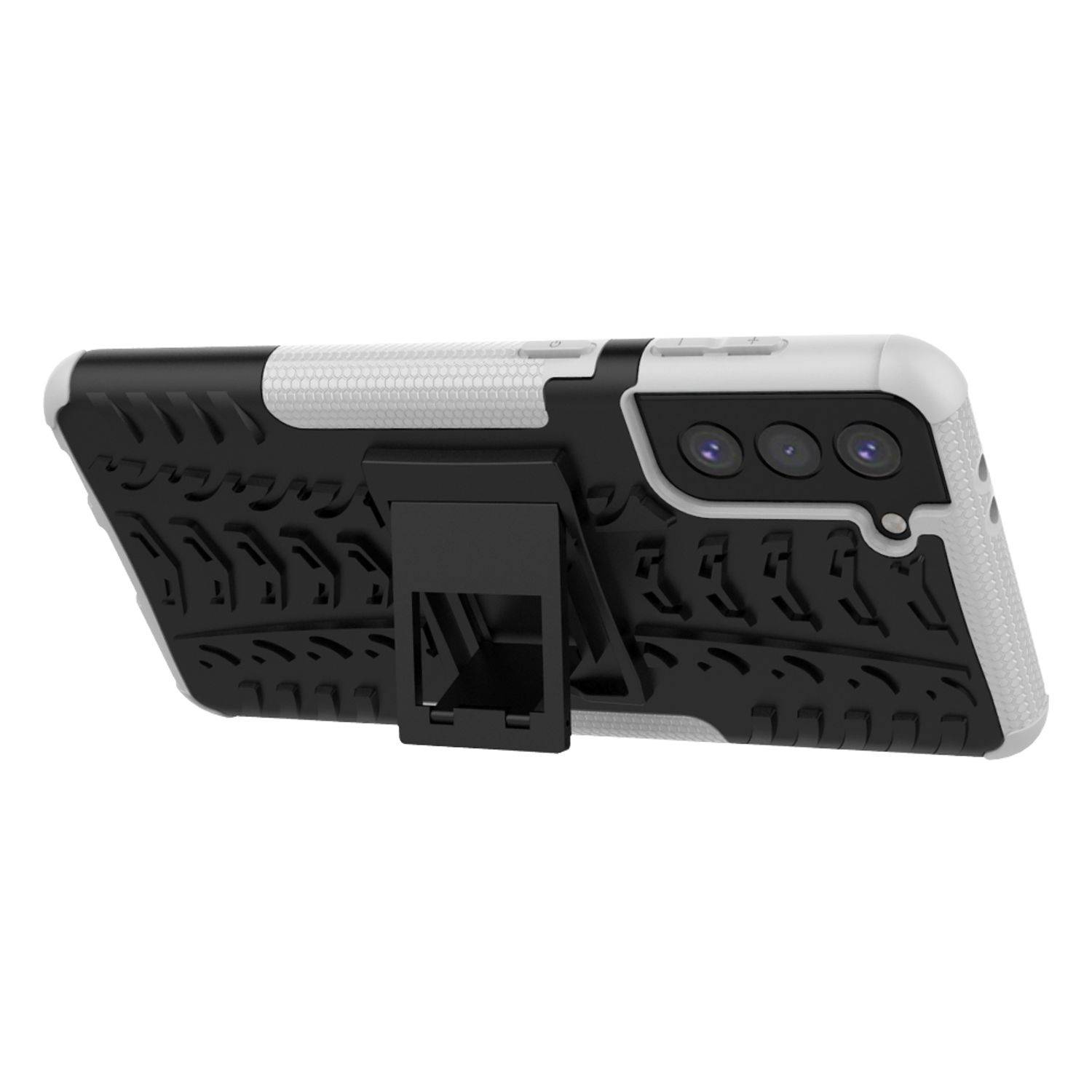 Samsung Galaxy S21 Plus Handyhülle Outdoor Case Backcover Weiß