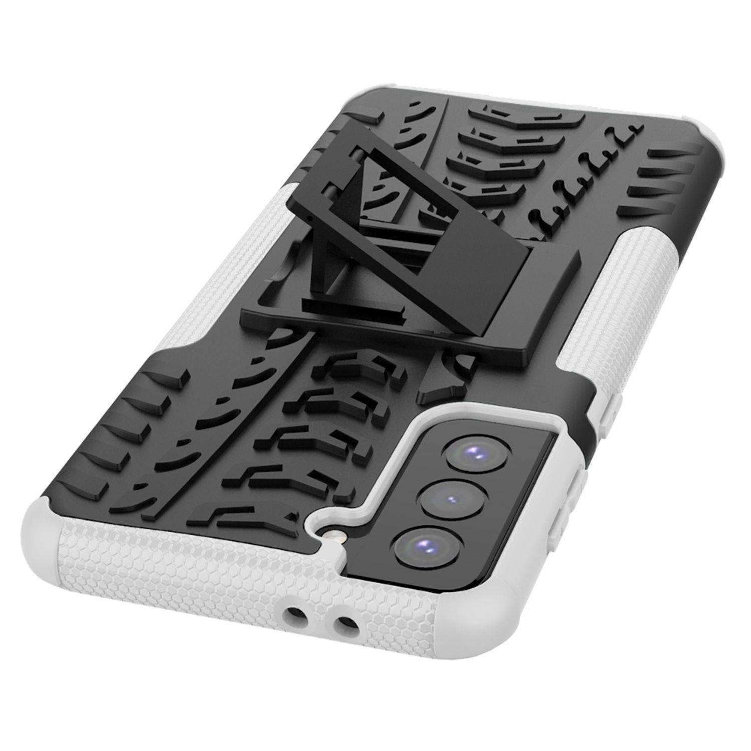 Samsung Galaxy S21 Plus Handyhülle Outdoor Case Backcover Weiß