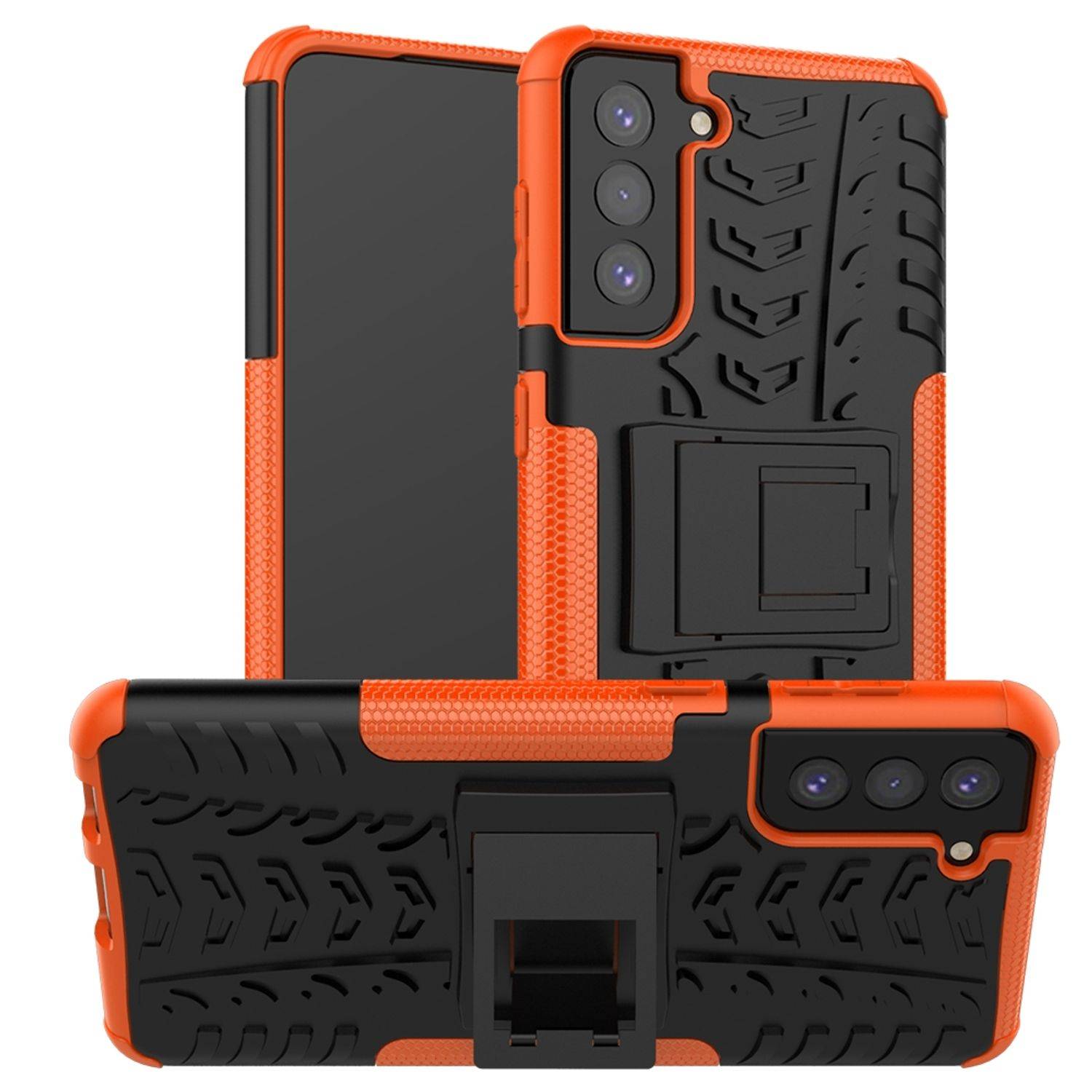 Samsung Galaxy S21 Plus Handyhülle Outdoor Case Backcover Orange