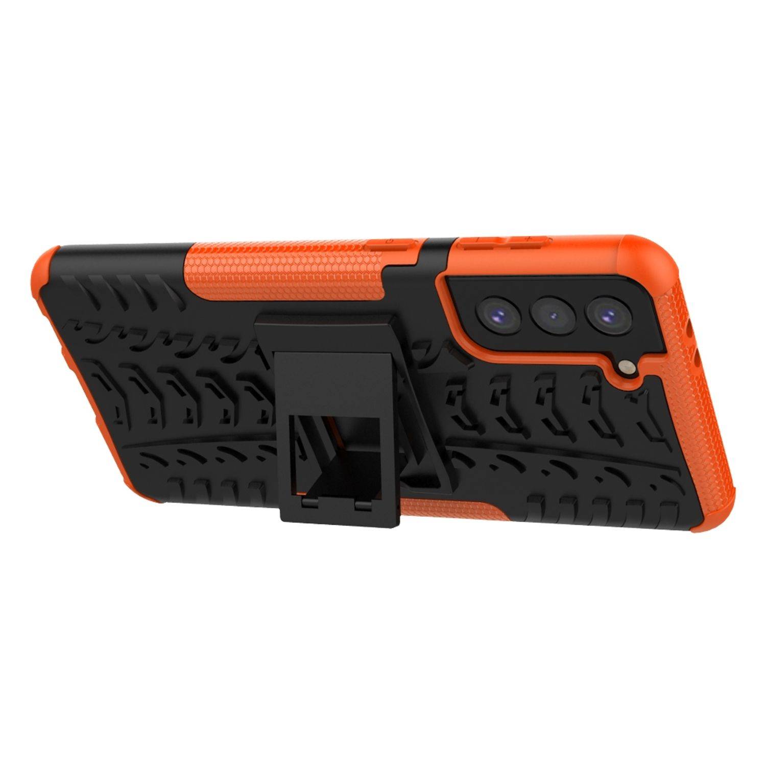 Samsung Galaxy S21 Plus Handyhülle Outdoor Case Backcover Orange