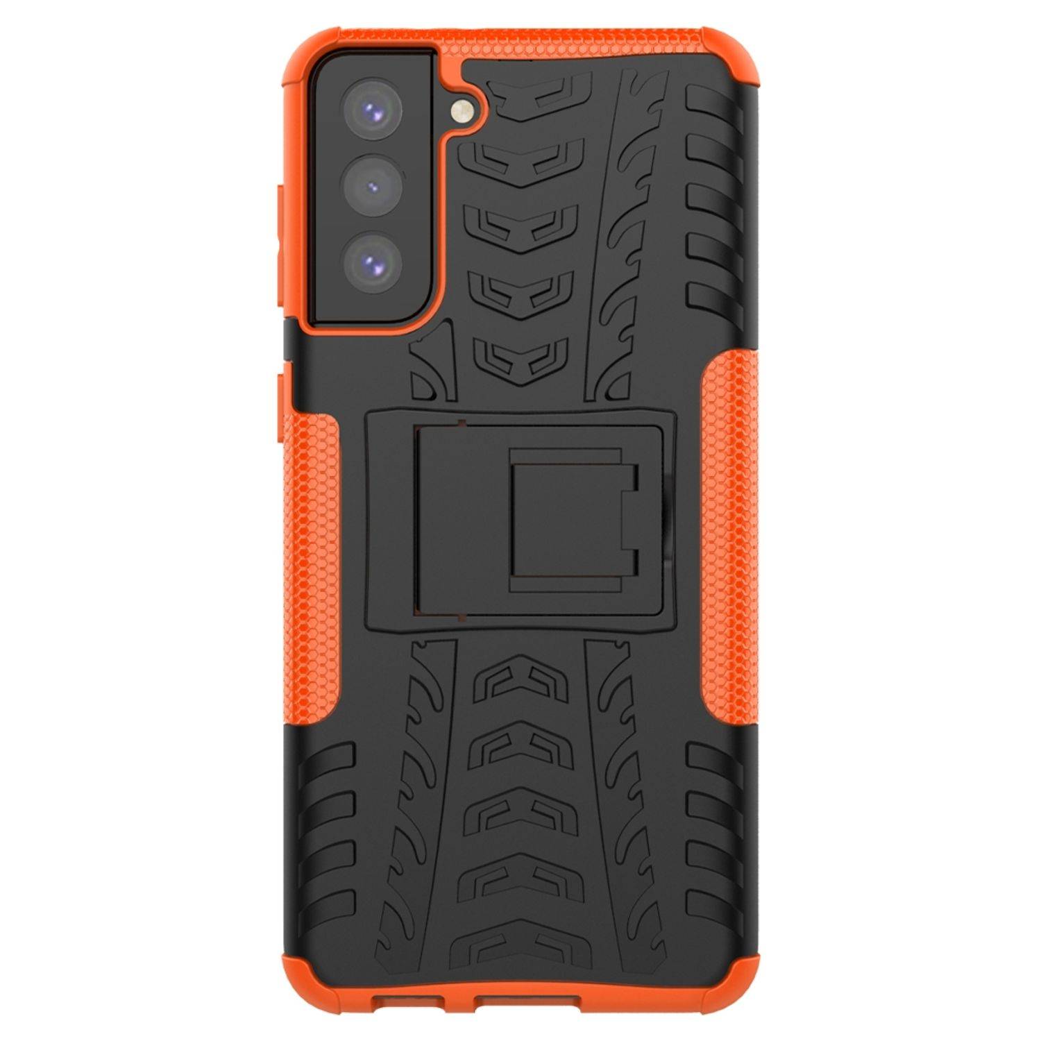 Samsung Galaxy S21 Plus Handyhülle Outdoor Case Backcover Orange