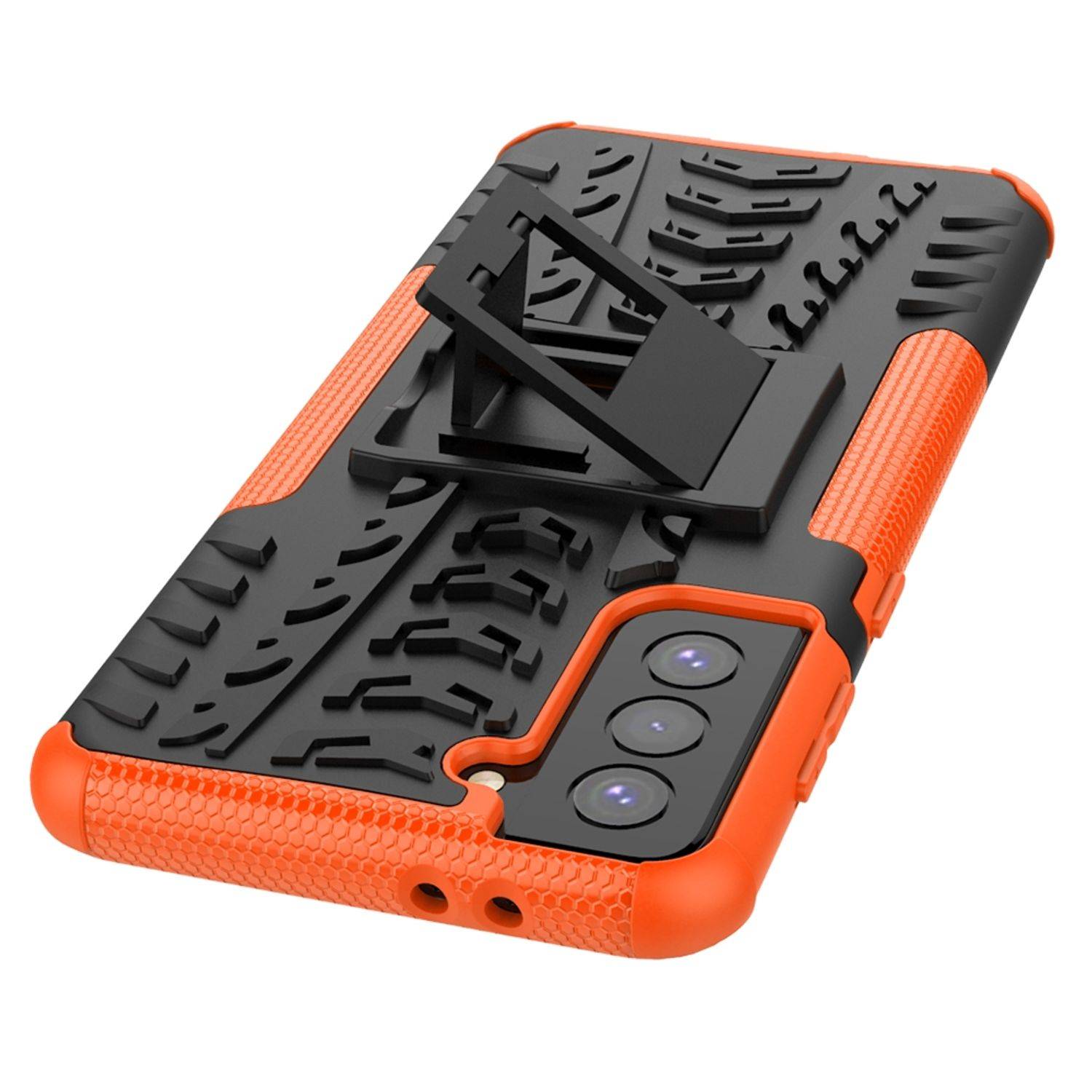 Samsung Galaxy S21 Plus Handyhülle Outdoor Case Backcover Orange
