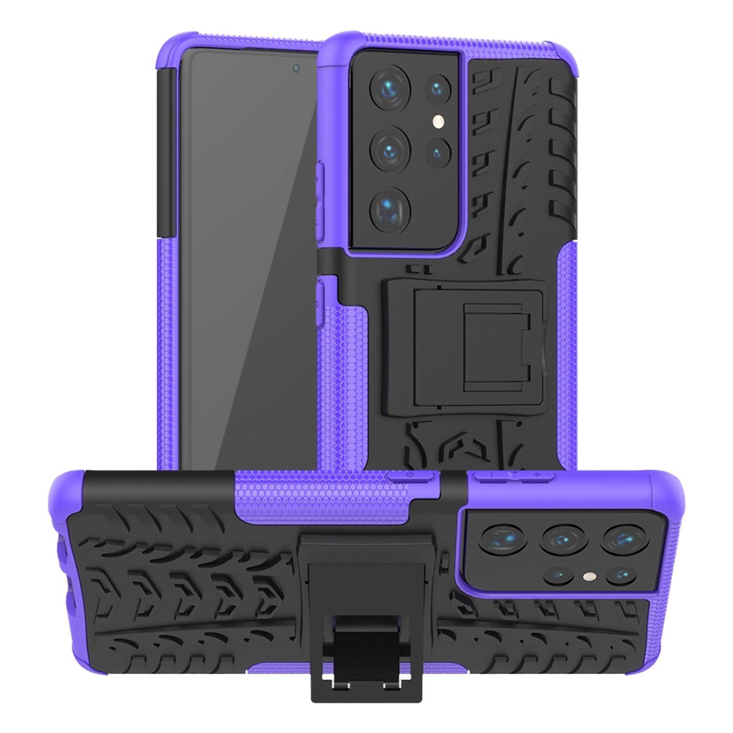 Samsung Galaxy S21 Ultra Handyhülle Outdoor Case Backcover Violett