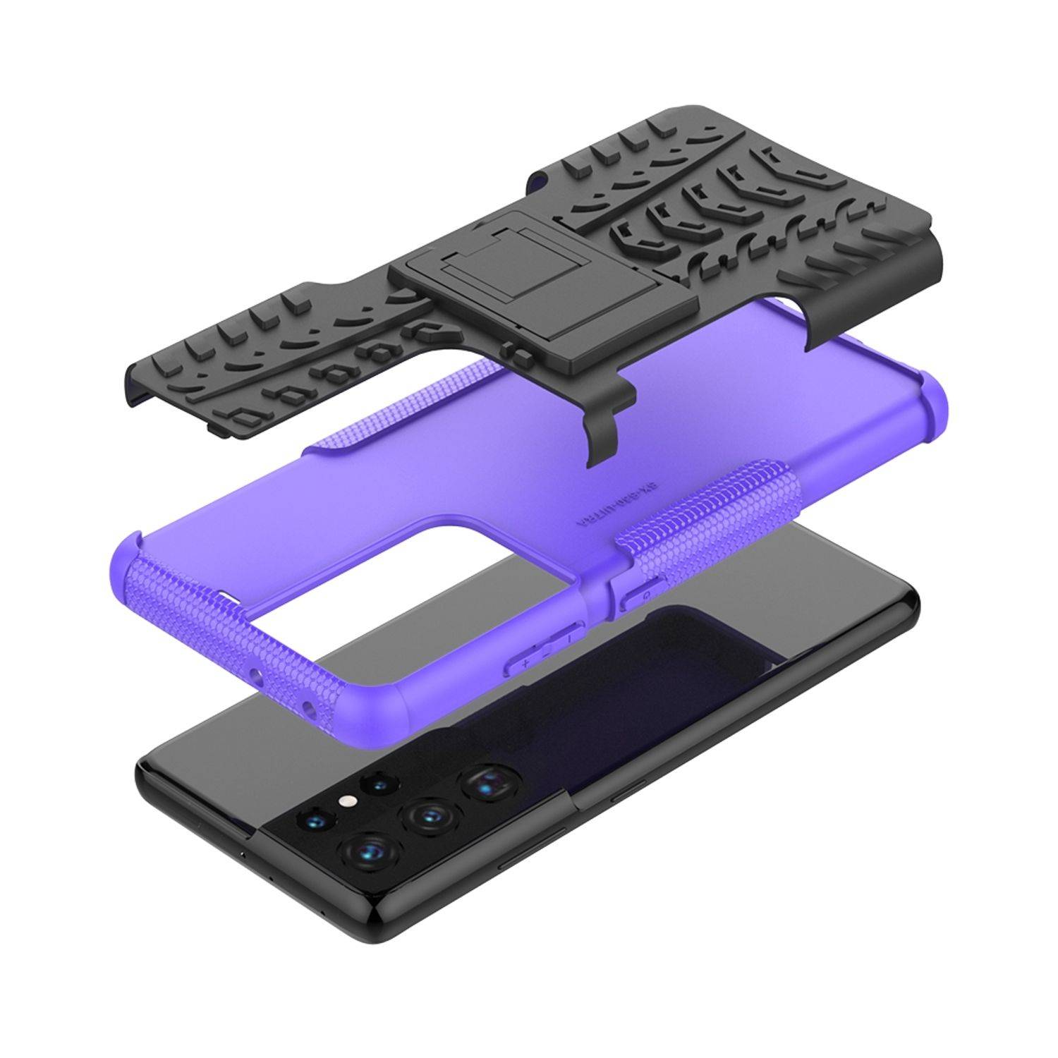 Samsung Galaxy S21 Ultra Handyhülle Outdoor Case Backcover Violett