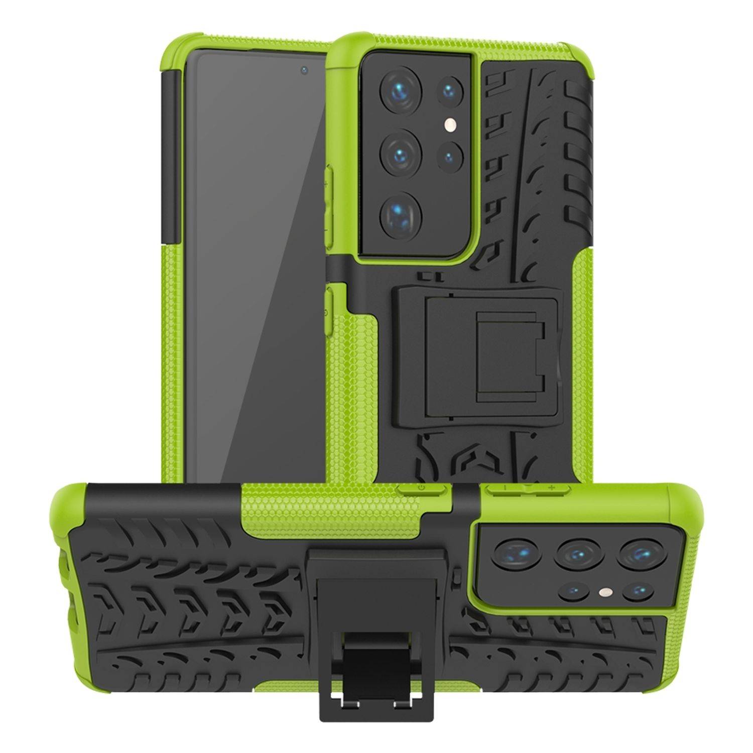 Samsung Galaxy S21 Ultra Handyhülle Outdoor Case Backcover Grün