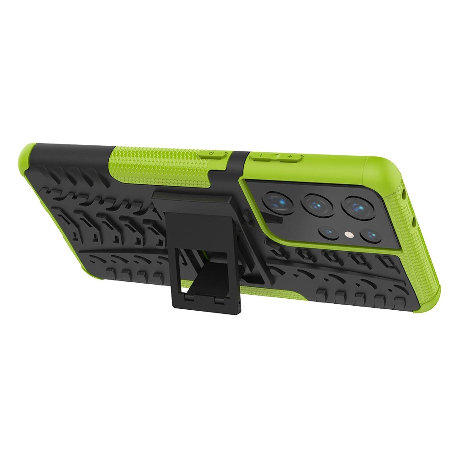 Samsung Galaxy S21 Ultra Handyhülle Outdoor Case Backcover Grün