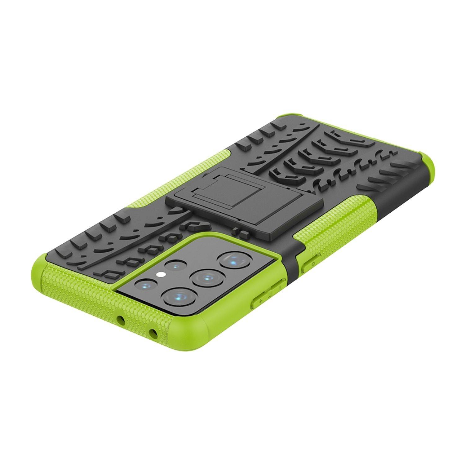 Samsung Galaxy S21 Ultra Handyhülle Outdoor Case Backcover Grün