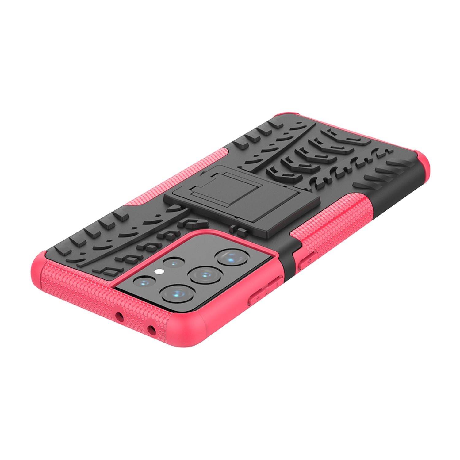 Samsung Galaxy S21 Ultra Handyhülle Outdoor Case Umhängetasche Rosa