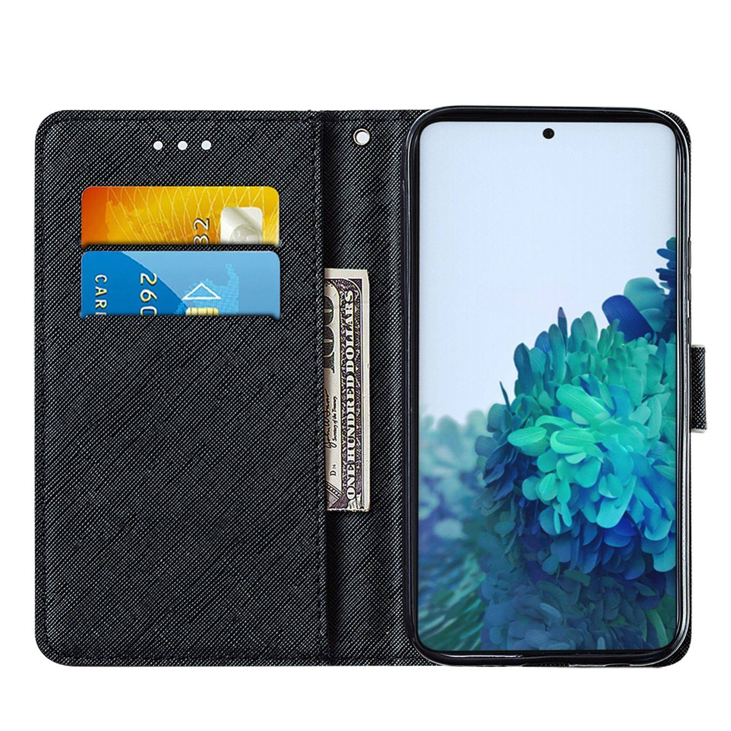 Samsung Galaxy S21 Plus Handyhülle Bookcover Schwarz