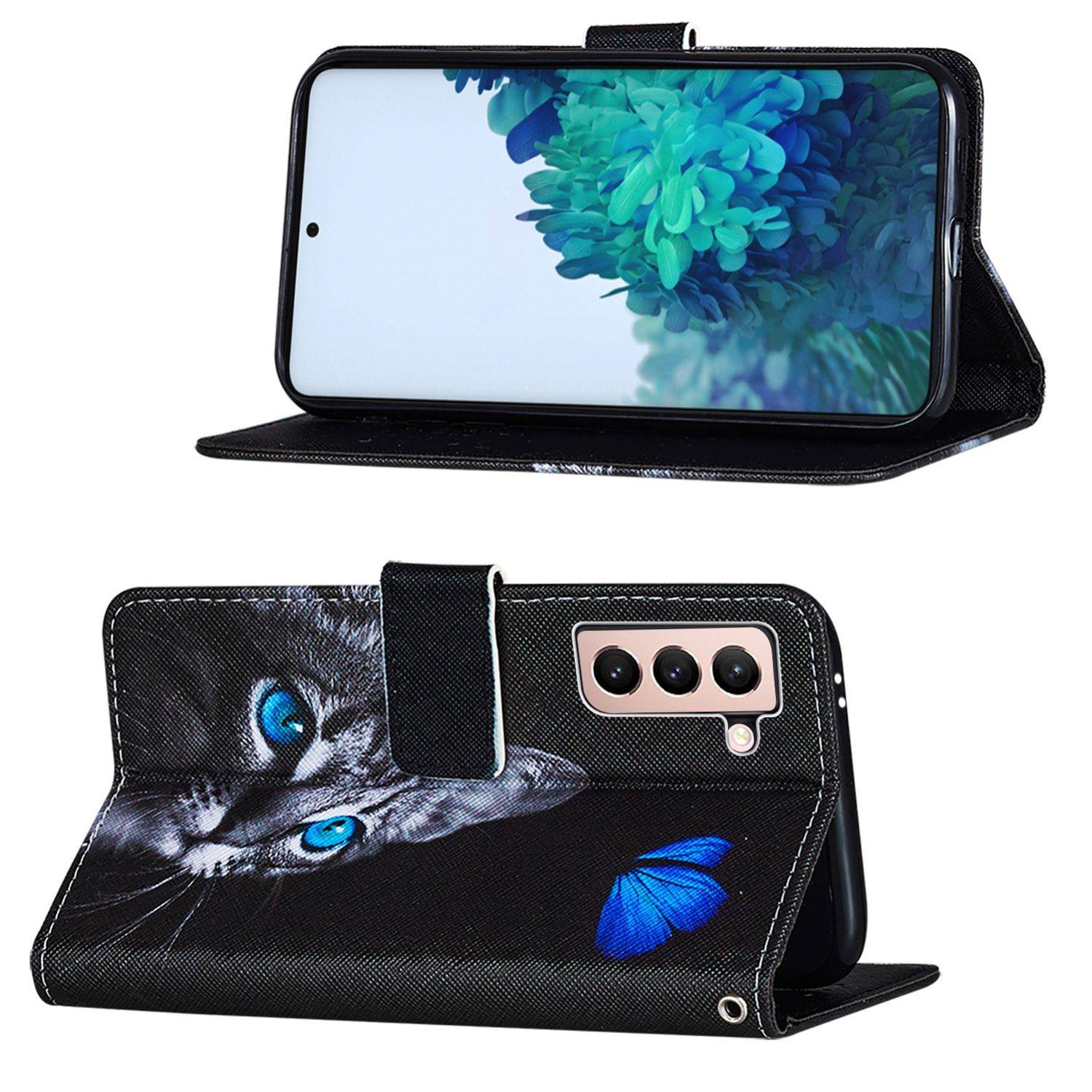 Samsung Galaxy S21 Plus Handyhülle Bookcover Schwarz
