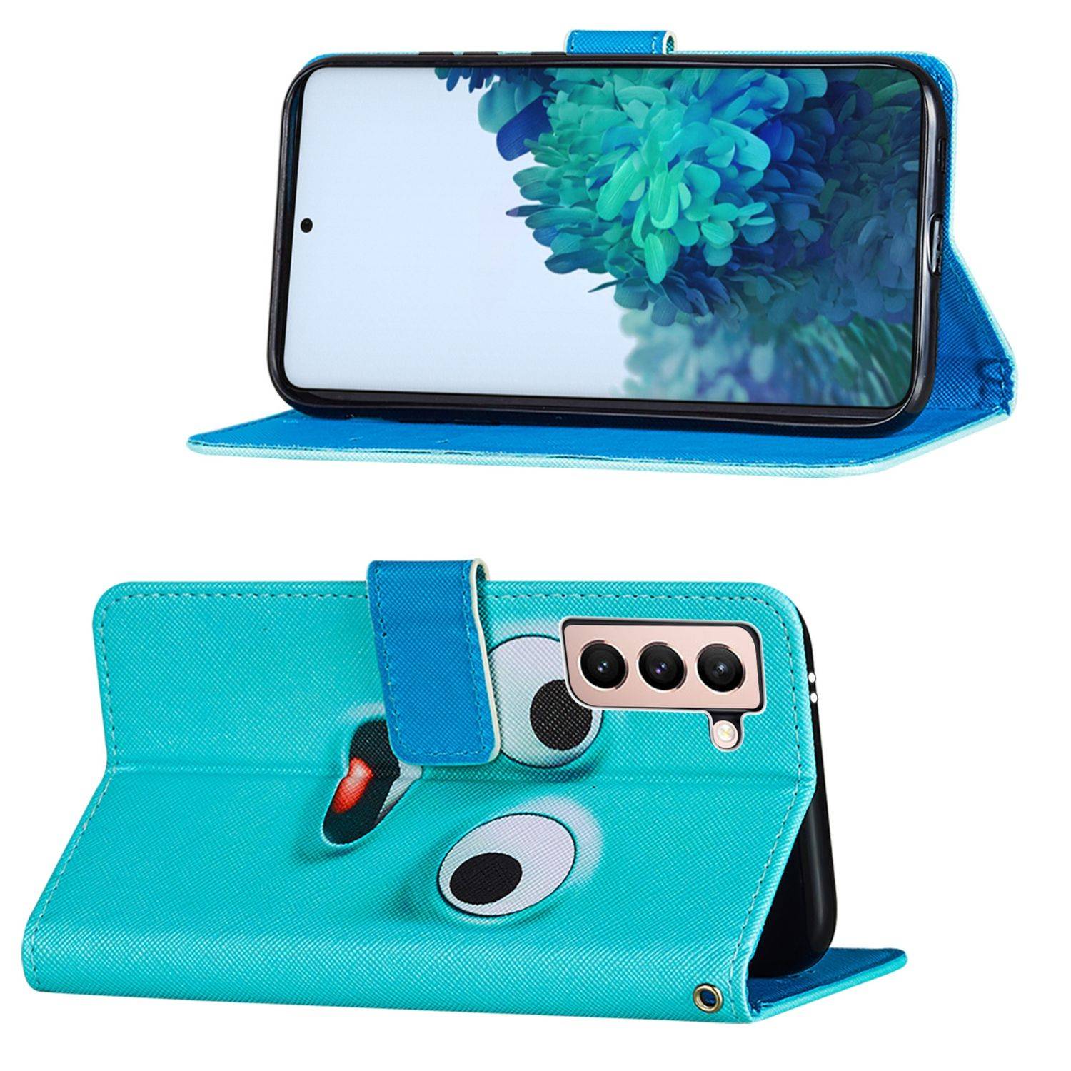 Samsung Galaxy S21 Plus Handyhülle Bookcover Blau