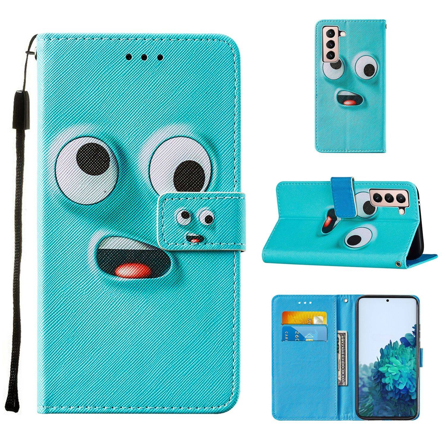 Samsung Galaxy S21 Handyhülle Bookcover Blau