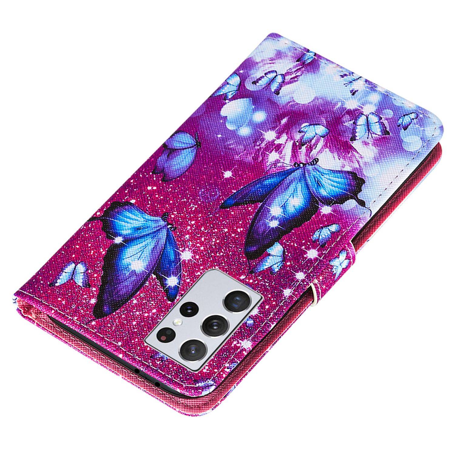 Samsung Galaxy S21 Ultra Handyhülle Bookcover Violett