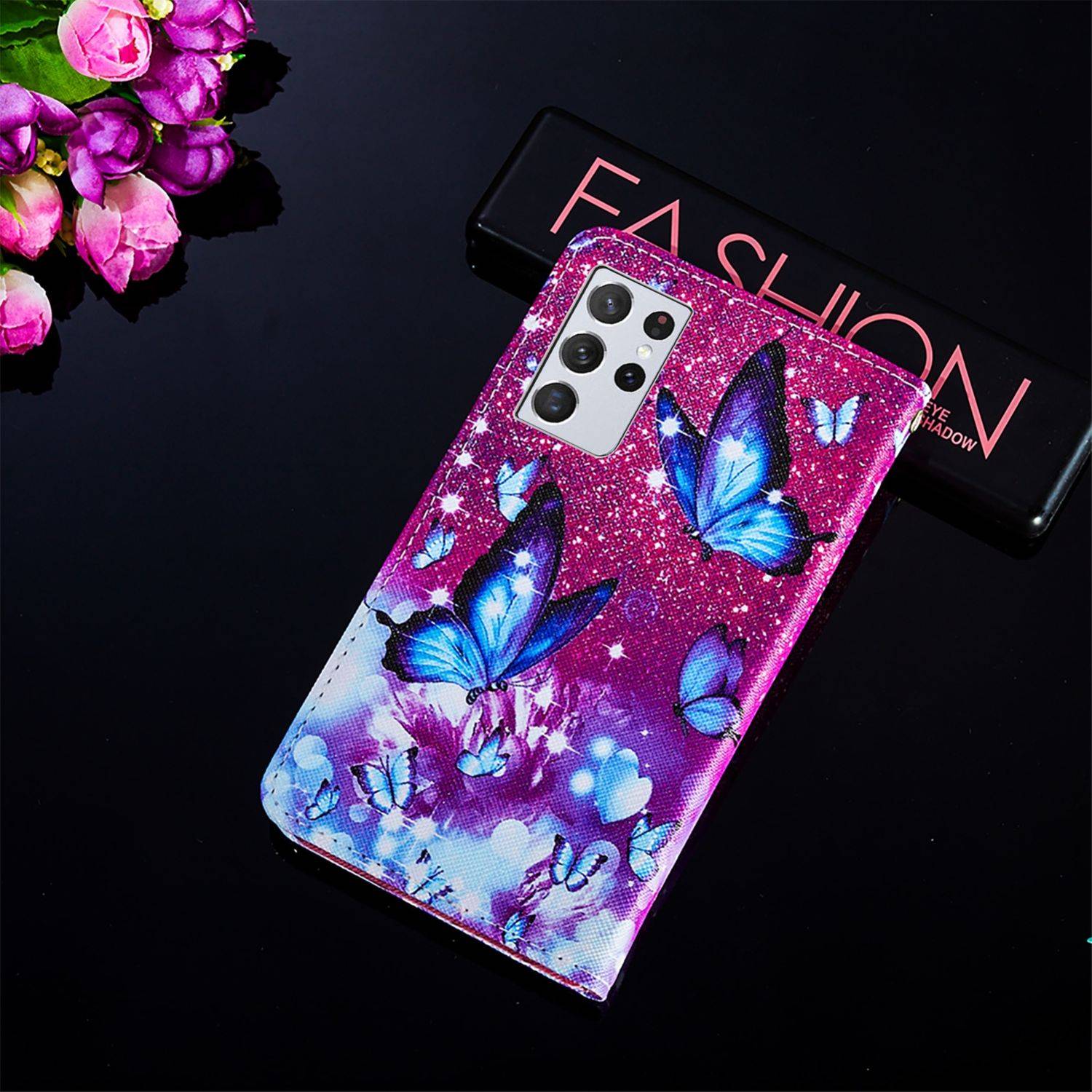 Samsung Galaxy S21 Ultra Handyhülle Bookcover Violett